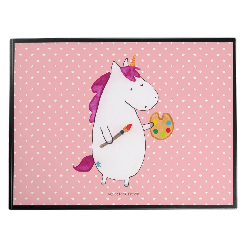 Schreibtischunterlage Einhorn Künstler Schreibwaren, Büroartikel, Schreibtischauflage, Schreibunterlage, Schreibtischunterlage Groß, Bürobedarf, Schreibtisch Unterlagen, Einhorn, Einhörner, Einhorn Deko, Unicorn, Pinsel, Maler, Farbe, Zeichnen, Geschenk, Welt, Englisch, Künstler, Malen, Artist, Stift
