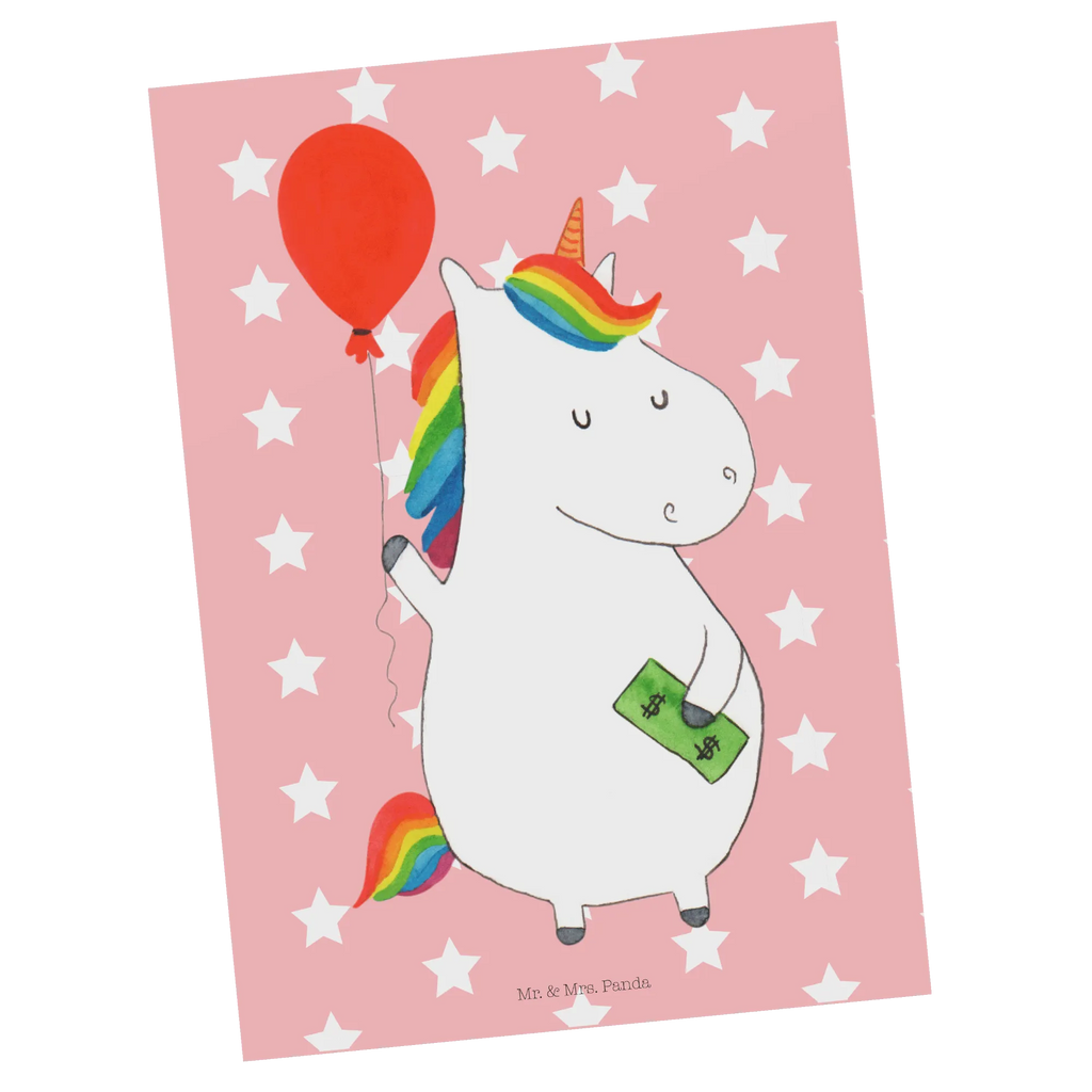 Postkarte Einhorn Luftballon bildkarte, einzelkarte, Grußkarte, Motivkarte, Ansichtskarten, spruchkarte, Designkarte, Ansichtskarte, Postkarte, Kunstkarten, kunstkarte, Fotokarte, Postkarten, Unicorn, Einhorn, Einhörner, Einhorn Deko, Luftballon, Geld, Freundin, Lebenslust, Geschenk, Freude