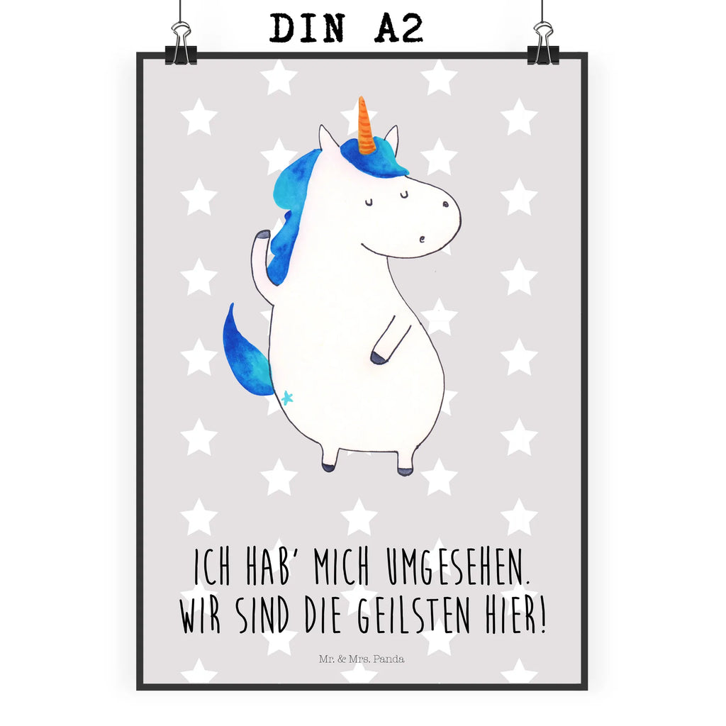 Poster unicorn Man Bild, Raumdekoration, Kunstdruck, Handgemaltes Poster, Küchenposter, Designposter, Wandposter, Mr. & Mrs. Panda Poster, Poster, Posterdruck, Wanddeko Bild, Wanddeko, Wanddekoration, Kinderposter, Einhorn, Einhörner, Einhorn Deko, Unicorn, hübsch, Freundin, cool, Party, bester Freund, BFF, beste, Familie, Mann