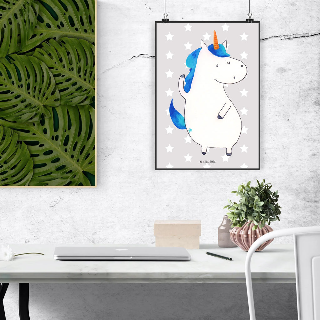 Poster unicorn Man Bild, Raumdekoration, Kunstdruck, Handgemaltes Poster, Küchenposter, Designposter, Wandposter, Mr. & Mrs. Panda Poster, Poster, Posterdruck, Wanddeko Bild, Wanddeko, Wanddekoration, Kinderposter, Einhorn, Einhörner, Einhorn Deko, Unicorn, hübsch, Freundin, cool, Party, bester Freund, BFF, beste, Familie, Mann