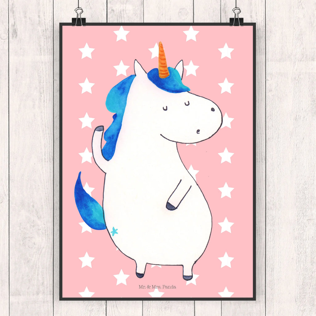 Poster unicorn Man Bild, Raumdekoration, Kunstdruck, Handgemaltes Poster, Küchenposter, Designposter, Wandposter, Mr. & Mrs. Panda Poster, Poster, Posterdruck, Wanddeko Bild, Wanddeko, Wanddekoration, Kinderposter, Einhorn, Einhörner, Einhorn Deko, Unicorn, hübsch, Freundin, cool, Party, bester Freund, BFF, beste, Familie, Mann