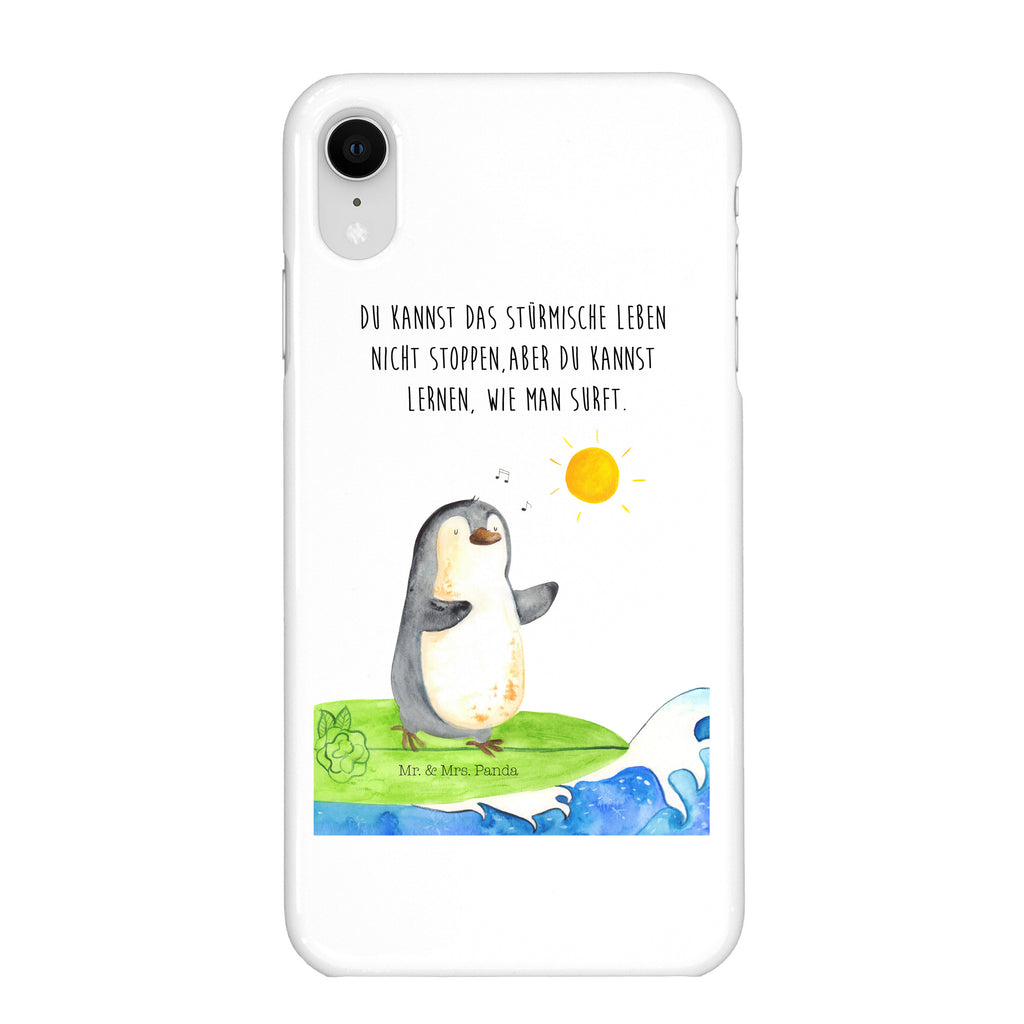 Handyhülle Pinguin Surfer Iphone XR Handyhülle, Iphone XR, Handyhülle, Premium Kunststoff, Pinguin, Pinguine, surfen, Surfer, Hawaii, Urlaub, Wellen, Wellen reiten, Portugal