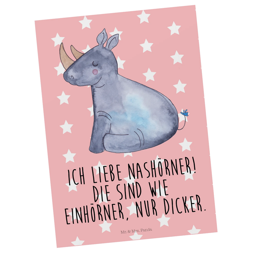 Postcard unicorn rhino Postcard, card, gift card, invitation card, postcards, paper, invitation, gift, letter, unicorn, unicorns, Unicorn, glitter, funny, rhino, witty, funny saying, rhinoceros, unicorn saying, unicornpower, unicorn love, zoo, rainbow