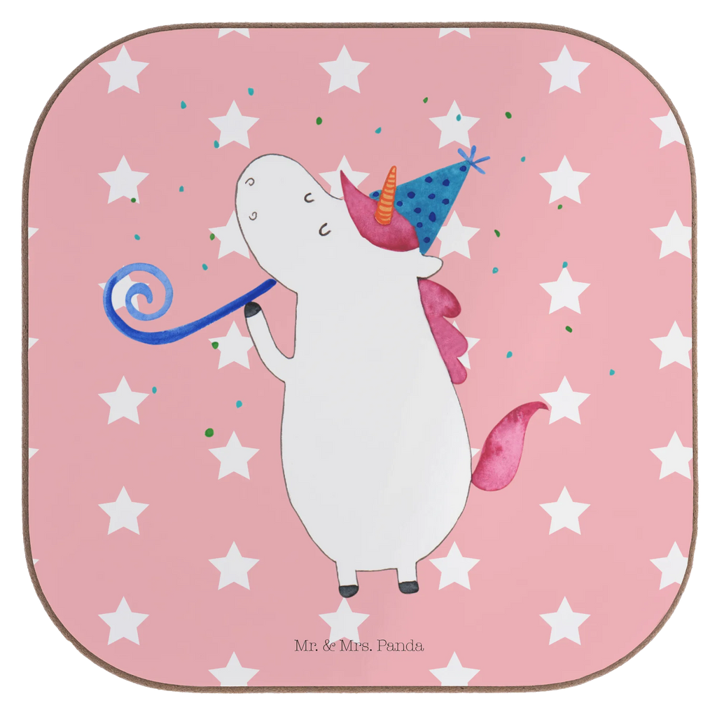 Square coaster unicorn party gifts, Coasters, presents, breakfast, party, gift, glass coasters, unicorn, unicorns, Confetti, Feast, Unicorns, Alcohol, Club, Disco, birthday, Birthday, Glitter, Party, Celebration, Birthday present