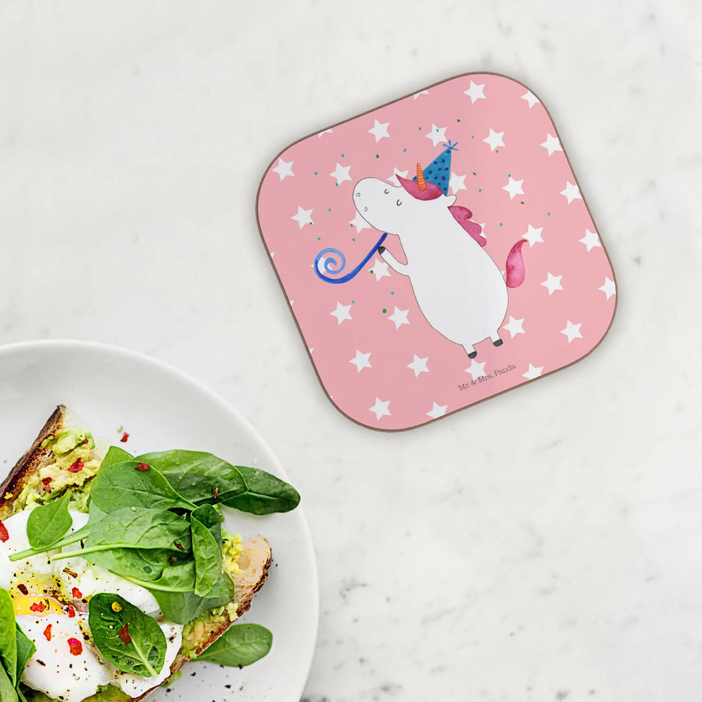 Square coaster unicorn party gifts, Coasters, presents, breakfast, party, gift, glass coasters, unicorn, unicorns, Confetti, Feast, Unicorns, Alcohol, Club, Disco, birthday, Birthday, Glitter, Party, Celebration, Birthday present