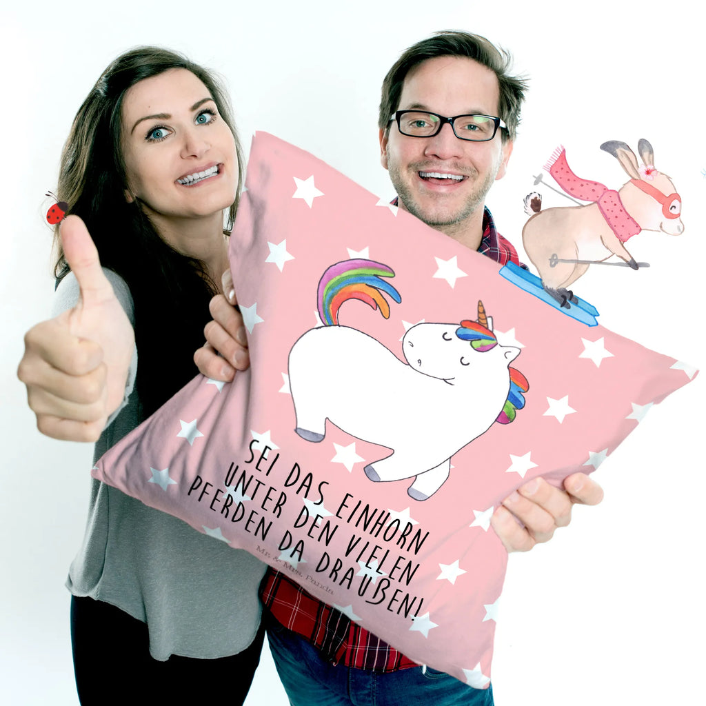 Cushion unicorn Swagger settee, pad, Pillow, sofa, pillow case, 40 x 40, bed, 40x40, pillows, couch, bedroom, fluffy, cushion, soft, unicorn, unicorns, Unicorn, proud, riding, riding gift, equestrian, horse, girlfriend, different, riding present
