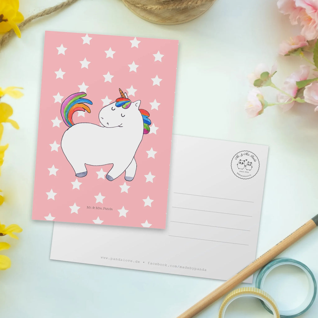 Postcard unicorn Swagger card, postcards, invitation, paper, gift, invitation card, letter, gift card, Postcard, unicorn, unicorns, different, riding gift, riding, girlfriend, riding present, equestrian, proud, Unicorn, horse