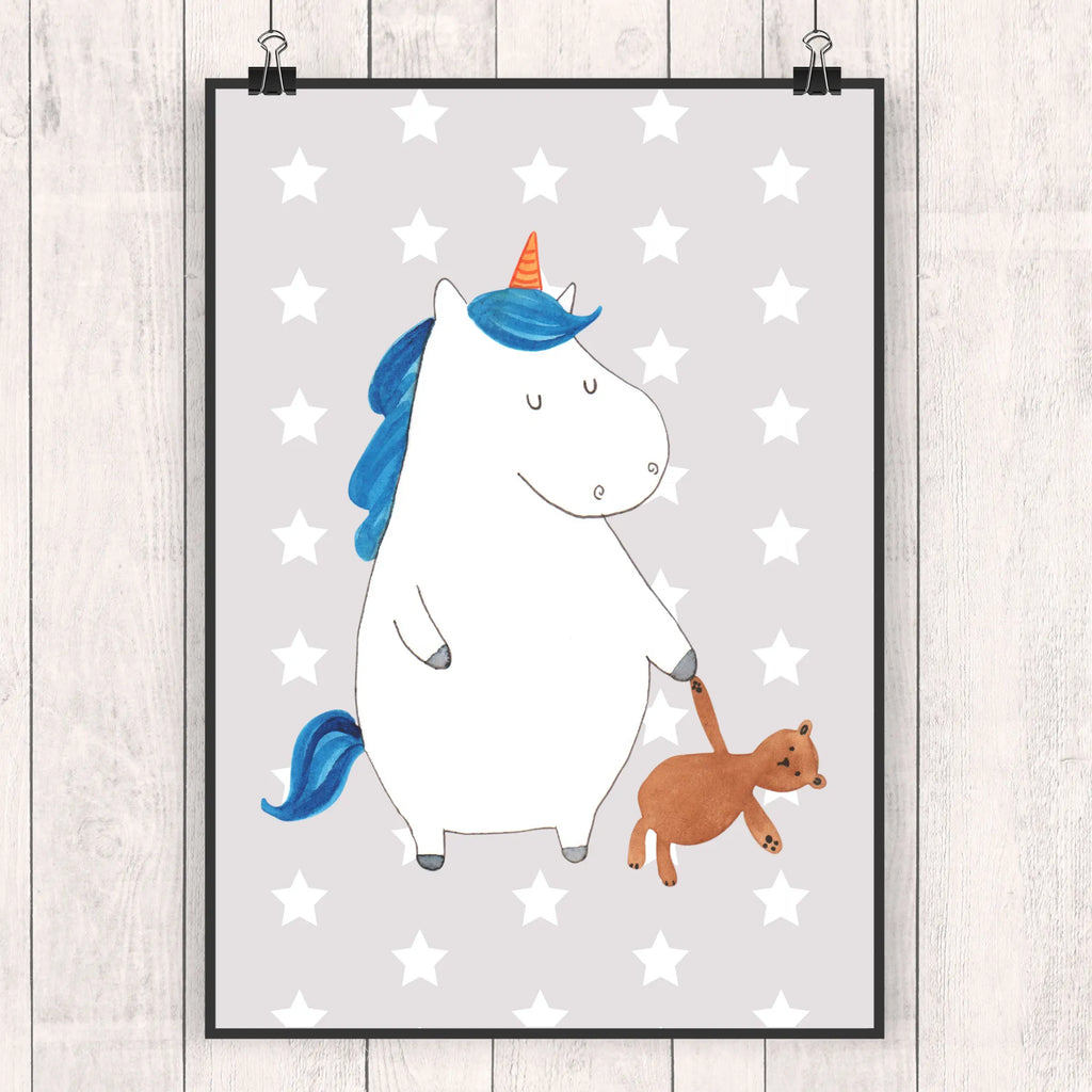 Poster unicorn teddy wanddeko, Plakat, Poster, Designposter, Mr. & Mrs. Panda Poster, wanddruck, Wandbild, Deko Bild, drucke, Wanddekoration, Wandposter, Posterdruck, wandkunst, Bild, Kunstdruck, kunst für die wand, kunstdruck poster, Bild für Wand, grafikposter, Wandschmuck, Wanddeko Bild, kunstposter, Einhorn Deko, Einhörner, Einhorn, Unicorn, Single, Bett, schlafen, Freundin, Singleleben, Träumen, Gute Nacht