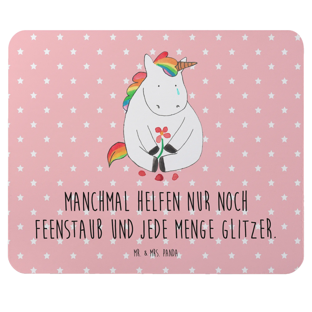 Mouse mat unicorn Sad Büroausstattung, Computer zubehör, Arbeitszimmer, Designer Mauspad, PC Zubehör, Mauspad Büro, Mousepad, Mauspad, Einzigartiges Mauspad, Mausunterlage, Einhorn, Einhörner, Einhorn Deko, Unicorn, Trösten. Freundschaft, Trauer, Glitzer, Blume, Freunde, Liebe, Grußkarte