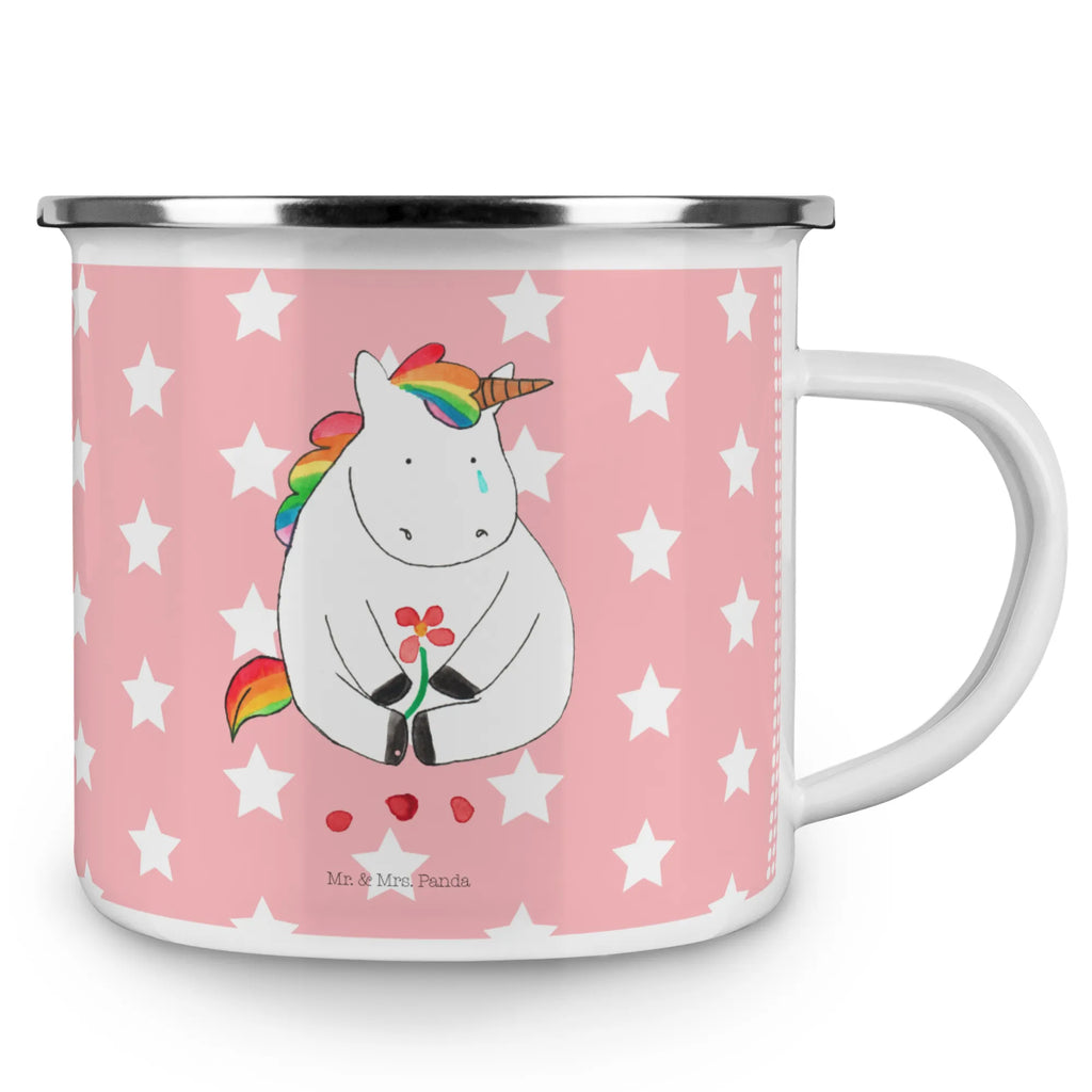 Camping Emaille Tasse Einhorn Traurig Emailletasse, wandertasse, Becher, Teetasse, blechbecher, Reisebecher, Emaille Becher, Teebecher, wanderbecher, Campingtasse, Blechtasse, Tasse, Emaille Tasse, Pott, Kaffeetasse, emaillebecher, Trinkbecher, Metalltasse, Kaffeebecher, becher emaille, Campingbecher, reisetasse, metallbecher, Tasse Emaille, Unicorn, Einhorn, Einhörner, Einhorn Deko, Grußkarte, Trauer, Blume, Freunde, Glitzer, Liebe, Trösten. Freundschaft