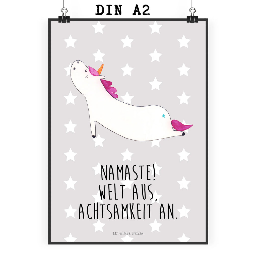 Plakat jednorożec joga drucke, Deko Bild, Plakat, Wandposter, wanddruck, Bild für Wand, kunstdruck poster, Wandbild, wanddeko, Bild, Kunstdruck, kunst für die wand, Poster, kunstposter, grafikposter, Wanddeko Bild, Wandschmuck, wandkunst, Designposter, Mr. & Mrs. Panda Poster, Wanddekoration, Posterdruck, Einhorn Deko, Einhörner, Einhorn, Unicorn, Lustig, Achtsamkeit, Sport, Yogamatte, Namaste, Entspannung, Joga, Süß, Witzig, Yoga