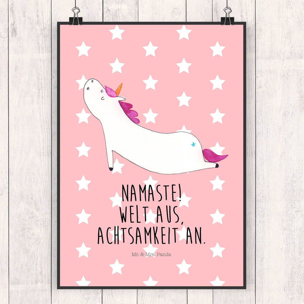Plakat jednorożec joga drucke, Deko Bild, Plakat, Wandposter, wanddruck, Bild für Wand, kunstdruck poster, Wandbild, wanddeko, Bild, Kunstdruck, kunst für die wand, Poster, kunstposter, grafikposter, Wanddeko Bild, Wandschmuck, wandkunst, Designposter, Mr. & Mrs. Panda Poster, Wanddekoration, Posterdruck, Einhorn Deko, Einhörner, Einhorn, Unicorn, Lustig, Achtsamkeit, Sport, Yogamatte, Namaste, Entspannung, Joga, Süß, Witzig, Yoga