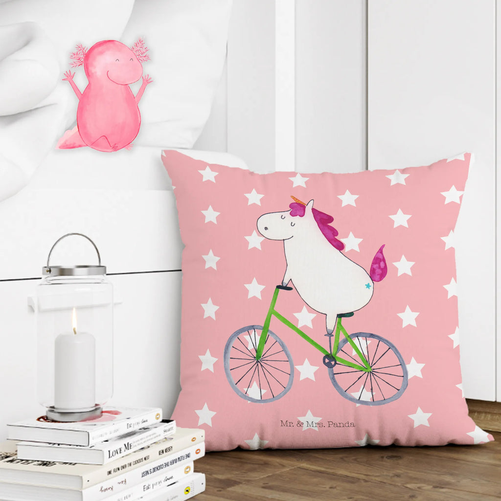 Cushion unicorn cyclist Pillow, settee, soft, fluffy, pad, bed, pillows, 40x40, couch, pillow case, bedroom, sofa, 40 x 40, cushion, unicorn, unicorns, present, cycling, luxury problem, fairy dust, love affliction, cyclist gift, confetti, grief, wheel, bike