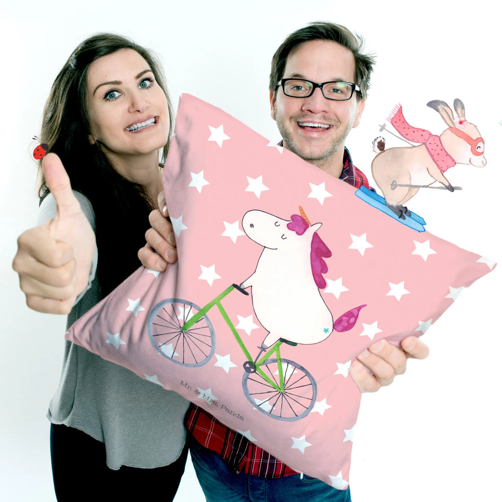 Cushion unicorn cyclist Pillow, settee, soft, fluffy, pad, bed, pillows, 40x40, couch, pillow case, bedroom, sofa, 40 x 40, cushion, unicorn, unicorns, present, cycling, luxury problem, fairy dust, love affliction, cyclist gift, confetti, grief, wheel, bike