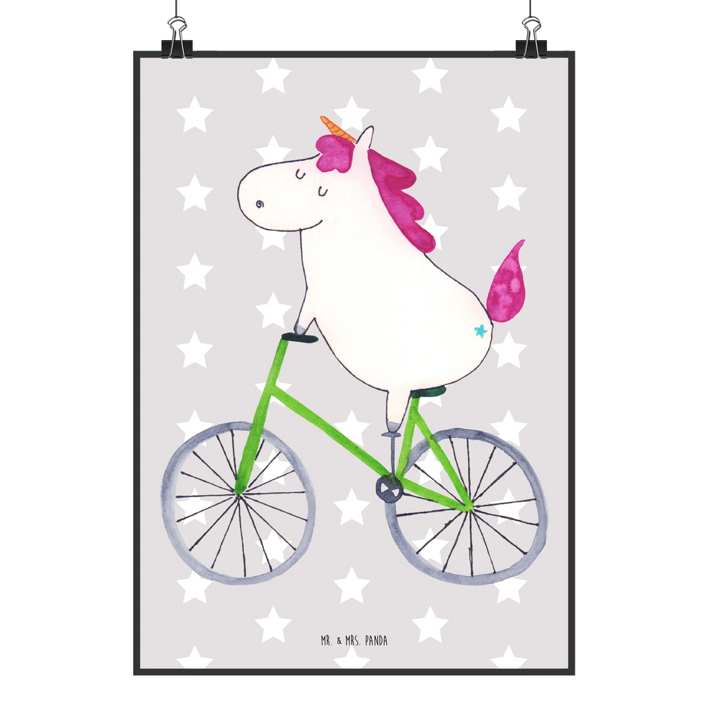 Poster unicorn cyclist Wanddeko, Poster, Handgemaltes Poster, Designposter, Kunstdruck, Raumdekoration, Wandposter, Posterdruck, Wanddeko Bild, Küchenposter, Mr. & Mrs. Panda Poster, Wanddekoration, Bild, Kinderposter, Einhorn, Einhörner, Einhorn Deko, Unicorn, Kummer, Luxusproblem, Feenstaub, Radfahrer, Liebeskummer, Radfahren, Konfetti, Bike, Rad