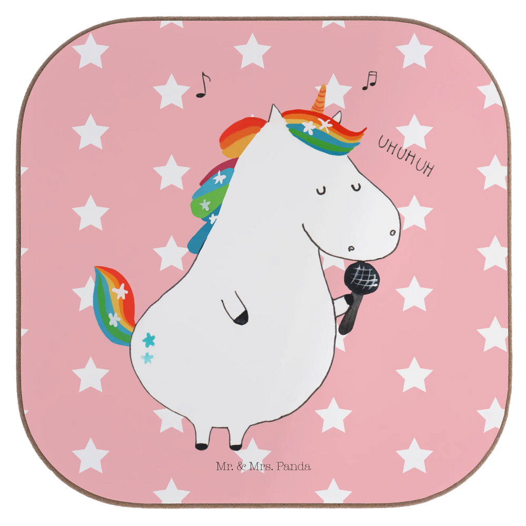 Square coaster unicorn Singer glass coasters, gifts, Coasters, party, gift, breakfast, presents, unicorn, unicorns, Singer present, Birthday, confetti, disco, Singer gift, Unicorn, unicorn saying, birthday, glitter, celebration