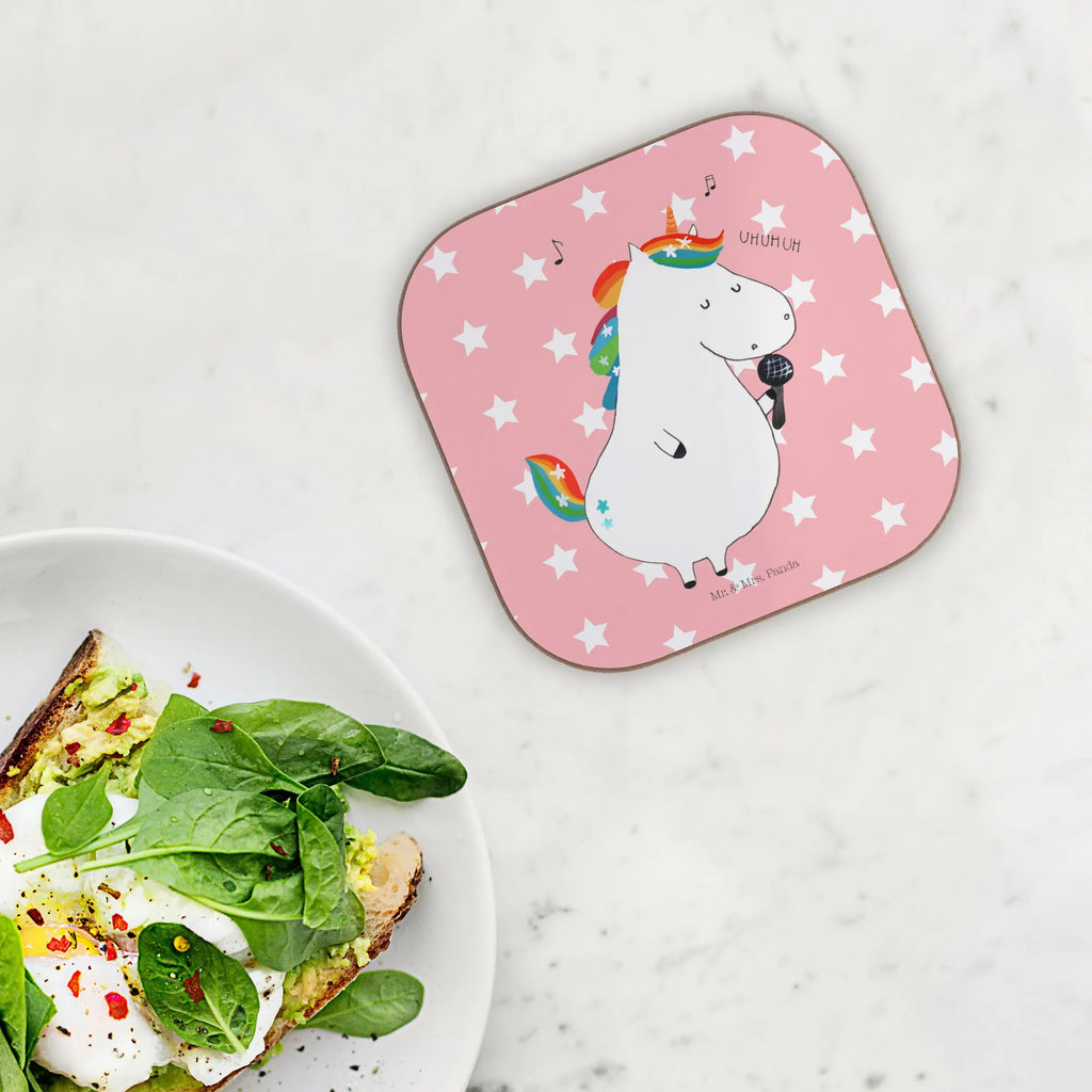 Square coaster unicorn Singer glass coasters, gifts, Coasters, party, gift, breakfast, presents, unicorn, unicorns, Singer present, Birthday, confetti, disco, Singer gift, Unicorn, unicorn saying, birthday, glitter, celebration