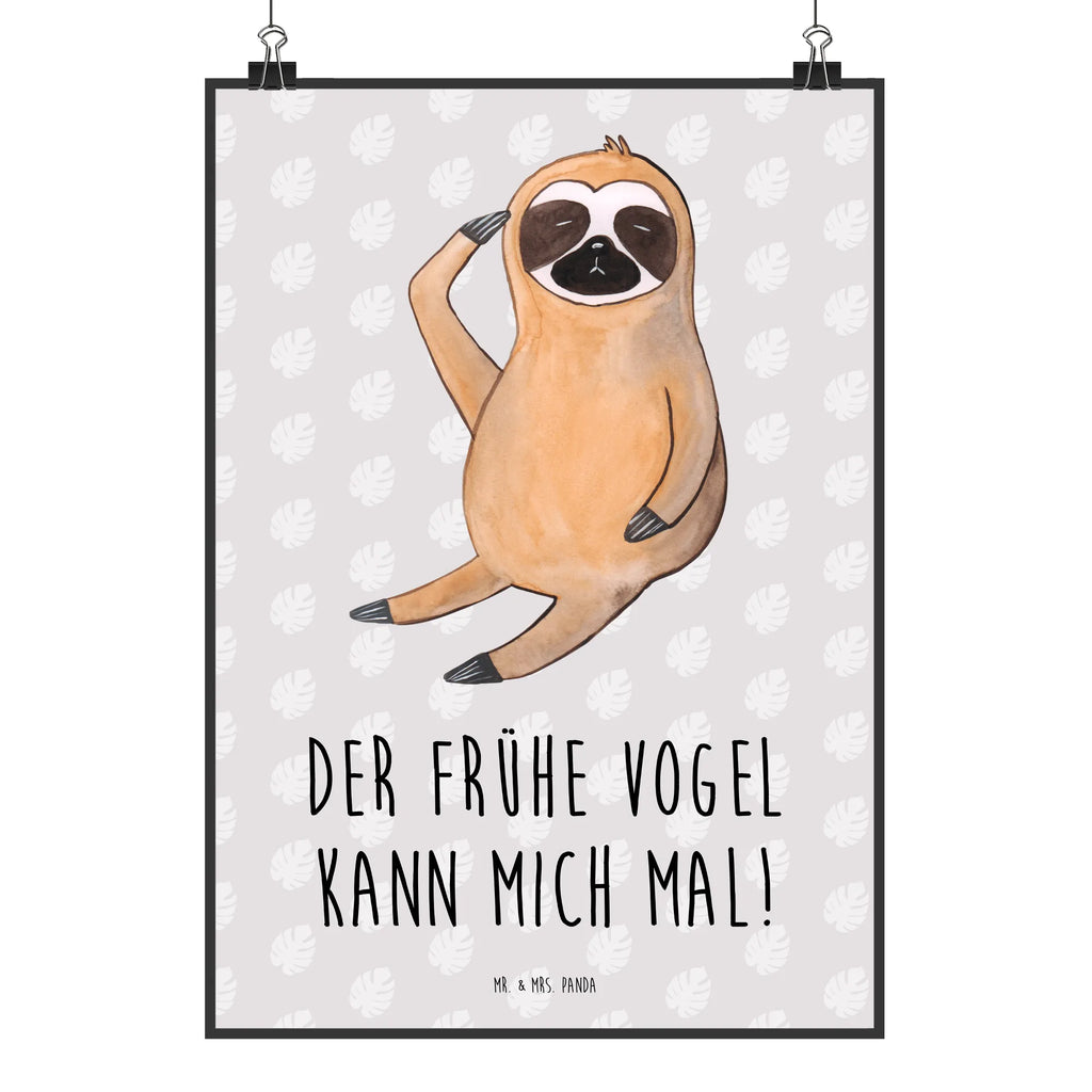 Poster sloth Bird Wandposter, Bild für Wand, Plakat, wandkunst, Kunstdruck, Wanddeko Bild, kunstposter, Poster, grafikposter, Wandbild, Mr. & Mrs. Panda Poster, kunst für die wand, wanddeko, wanddruck, Designposter, Deko Bild, Bild, drucke, Posterdruck, Wanddekoration, Wandschmuck, kunstdruck poster, Faultier Deko, Faultier Geschenk, Faultier, Spinner, Frühaufsteher, Der Frühe Vogel, Morgenmuffel, Früher Vogel, Faultierwelt, Lieblingstier, Faultiere, Vogel, faul