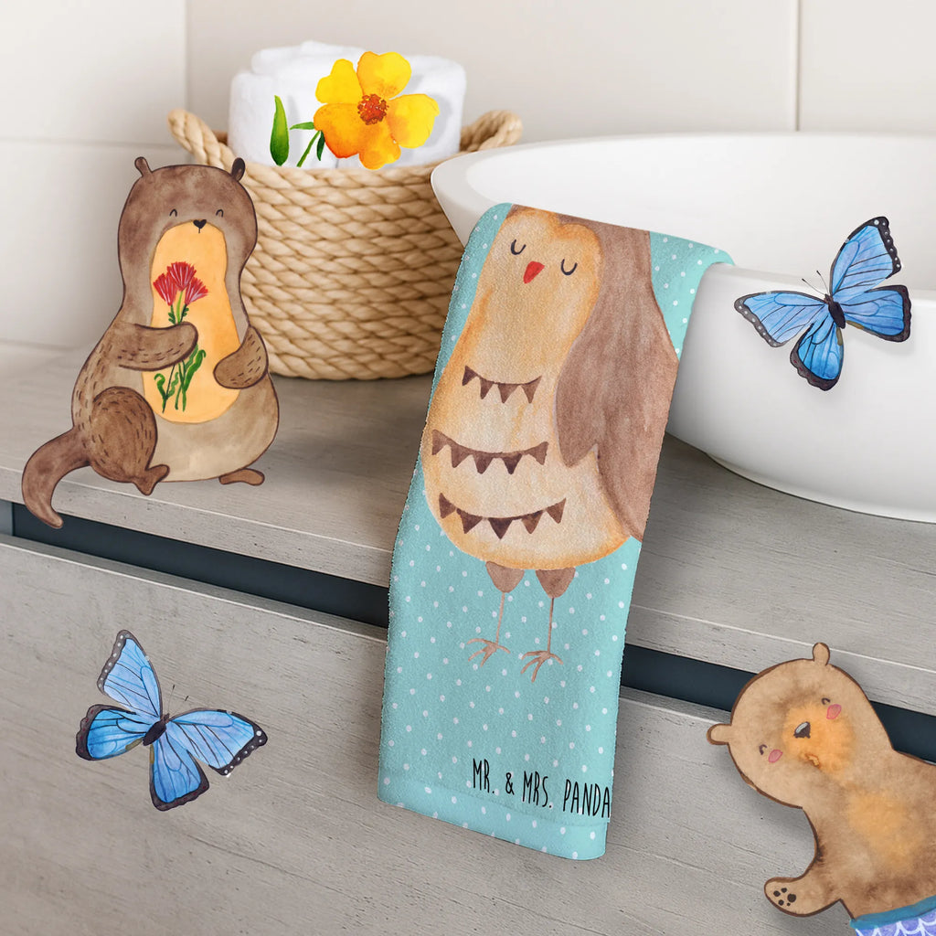 Hand towel Owl Satisfied towels, Towel, children, bath towel, big, bathroom, baby, owl, forest animal, bird, nocturnal, gift ideas, birthday present, illustrated, funny, romantic gift, owl decor, Love saying, Owl saying, Pun funny, Owl deco, Wedding anniversary gift, Romantic, Owl, Saying beautiful