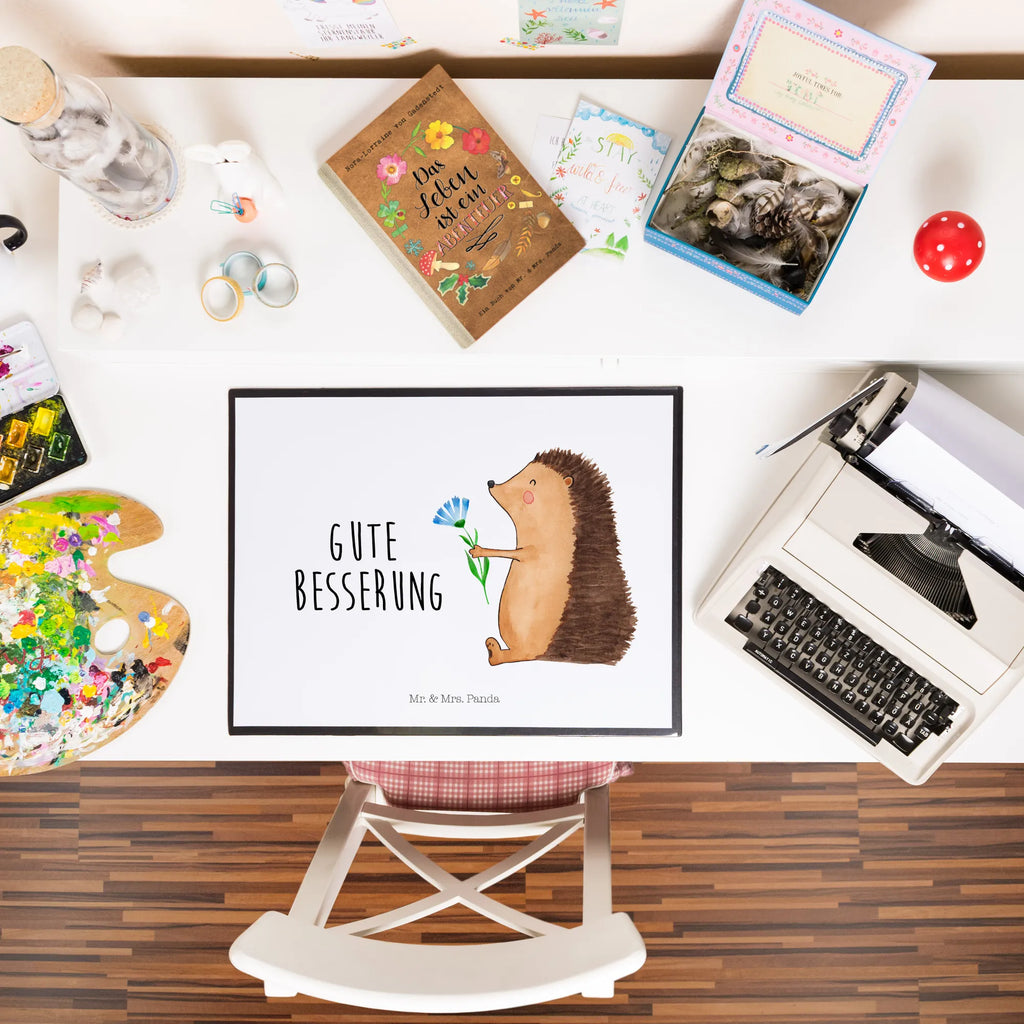 Desk pad Hedgehog Flower tischpad, Schreibtisch Matte, Schreibtisch Unterlagen, Schreibunterlage, schreibauflage, tischmatten, tischmatte, schreibtischunterlagen, arbeitsmatte, arbeitsunterlage, Tischunterlage, schreibmatte, schreibtischunterlage, schreibauflagen, schreibtischmatte, Schreibtischauflage, tischpads, pultunterlage, schreibtischauflagen, tischauflagen, tischauflage, Gute Laune, Tiermotive, Tiere, Lustige Sprüche, Krankheit, Genesungswünsche, Besuch, Igel, krank, Gute Besserung, Krankenhaus