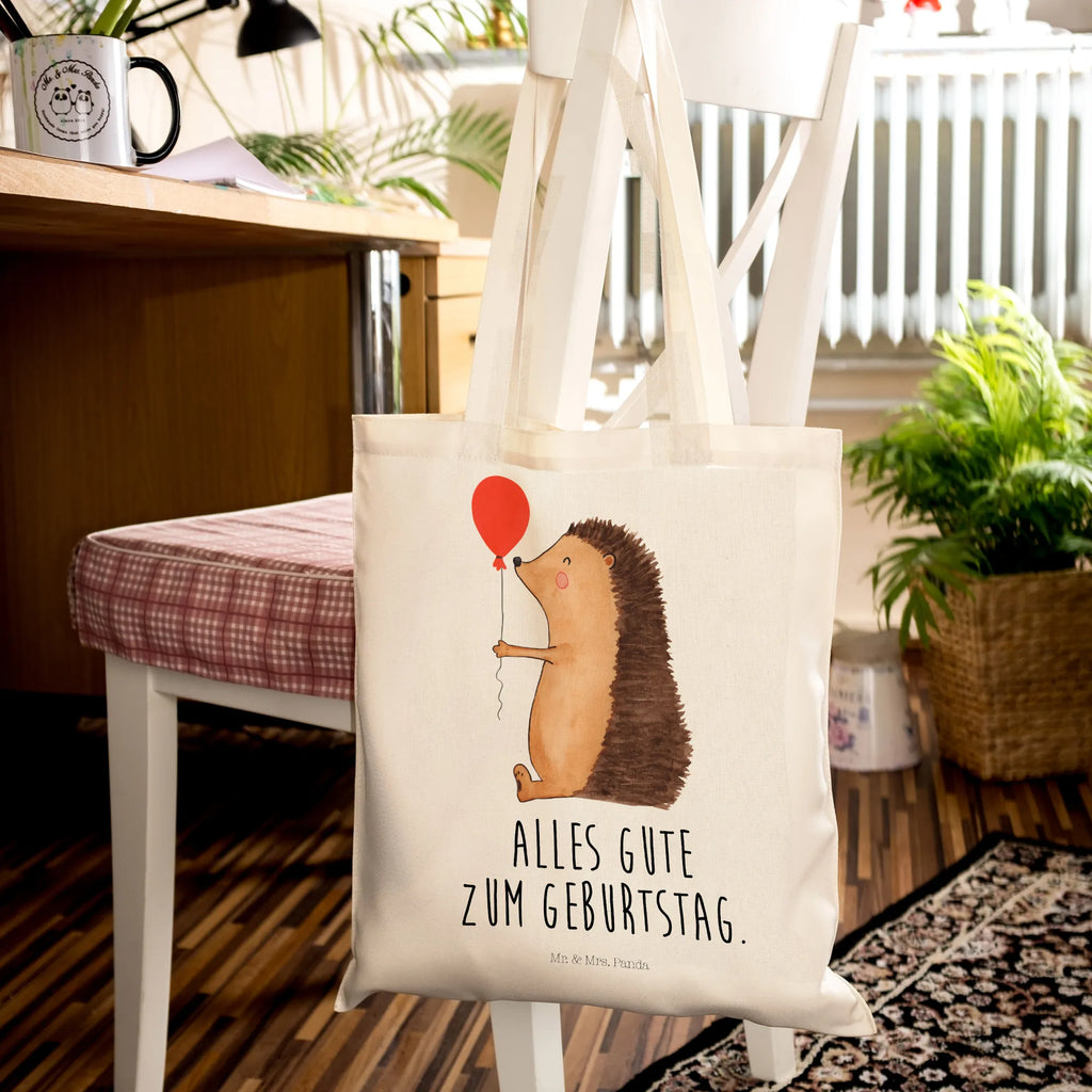 Tragetasche Igel Luftballon Jutetasche, Einkaufstasche, Stoffbeutel, Schultertasche, Laptoptasche, Beuteltasche, Tasche, Umhängetasche, Badetasche, Shopper, Stofftasche, Jutebeutel, Einkaufstüte, Tragetasche, Strandtasche, Beutel, Tiermotive, Gute Laune, lustige Sprüche, Tiere, Geburtstagskind, Geburtstag, Happy Birthday, Herzlichen Glückwunsch, Ballon, Glückwunsch, Igel
