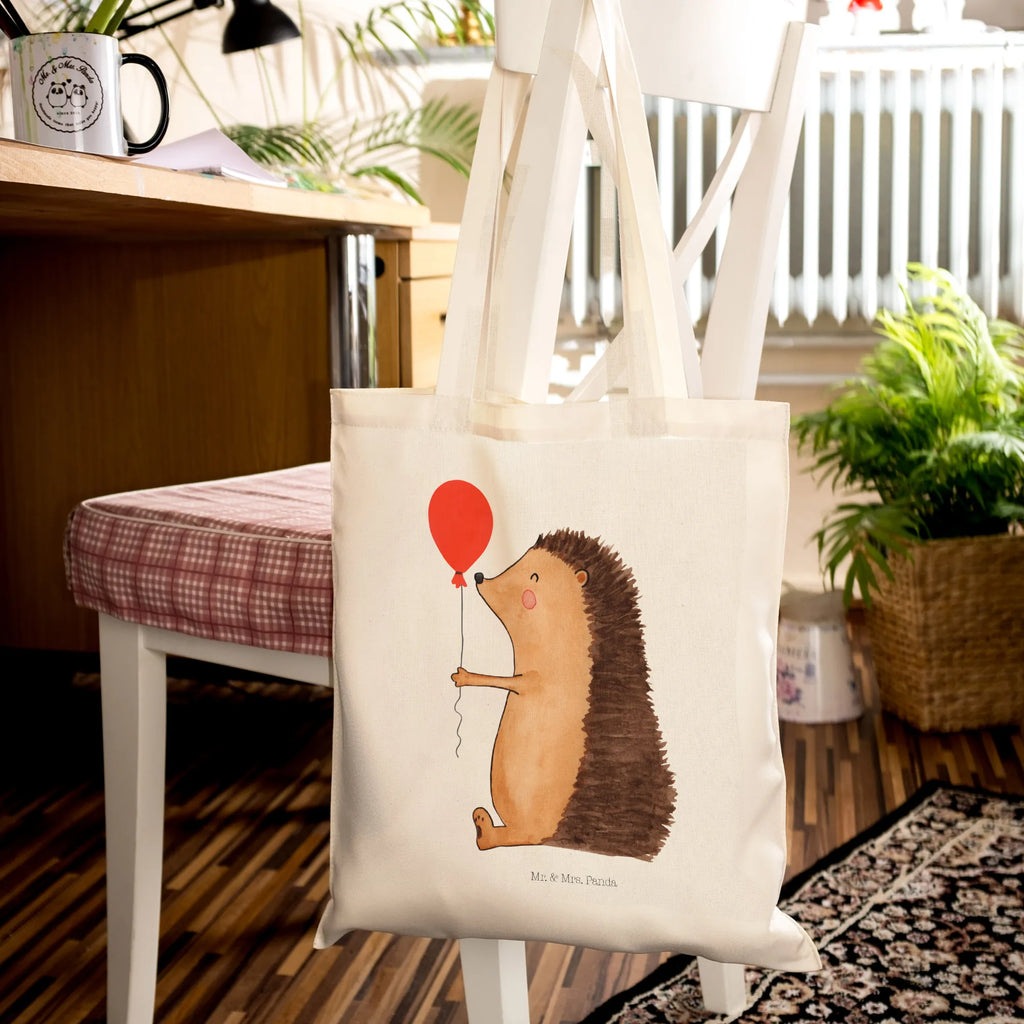 Tragetasche Igel Luftballon Jutetasche, Einkaufstasche, Stoffbeutel, Schultertasche, Laptoptasche, Beuteltasche, Tasche, Umhängetasche, Badetasche, Shopper, Stofftasche, Jutebeutel, Einkaufstüte, Tragetasche, Strandtasche, Beutel, Tiermotive, Gute Laune, lustige Sprüche, Tiere, Geburtstagskind, Geburtstag, Happy Birthday, Herzlichen Glückwunsch, Ballon, Glückwunsch, Igel