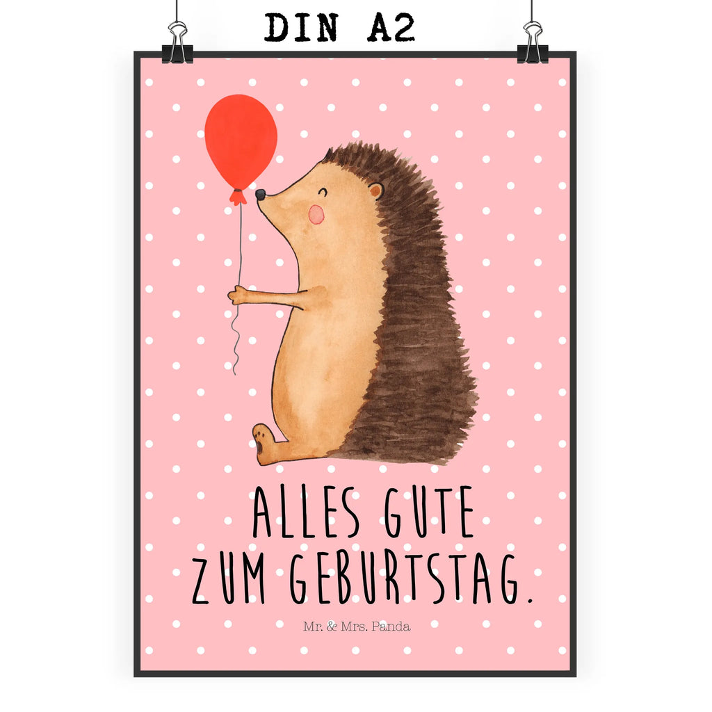 Poster Hedgehog balloon kunstdruck poster, wandkunst, kunstposter, grafikposter, Plakat, Posterdruck, wanddeko, Wandschmuck, Mr. & Mrs. Panda Poster, Wandbild, Bild, Wanddeko Bild, Designposter, Poster, Wandposter, Bild für Wand, Deko Bild, drucke, Wanddekoration, Kunstdruck, wanddruck, kunst für die wand, Gute Laune, Tiermotive, Tiere, Lustige Sprüche, Happy Birthday, Geburtstagskind, Geburtstag, Igel, Glückwunsch, Ballon, Herzlichen Glückwunsch