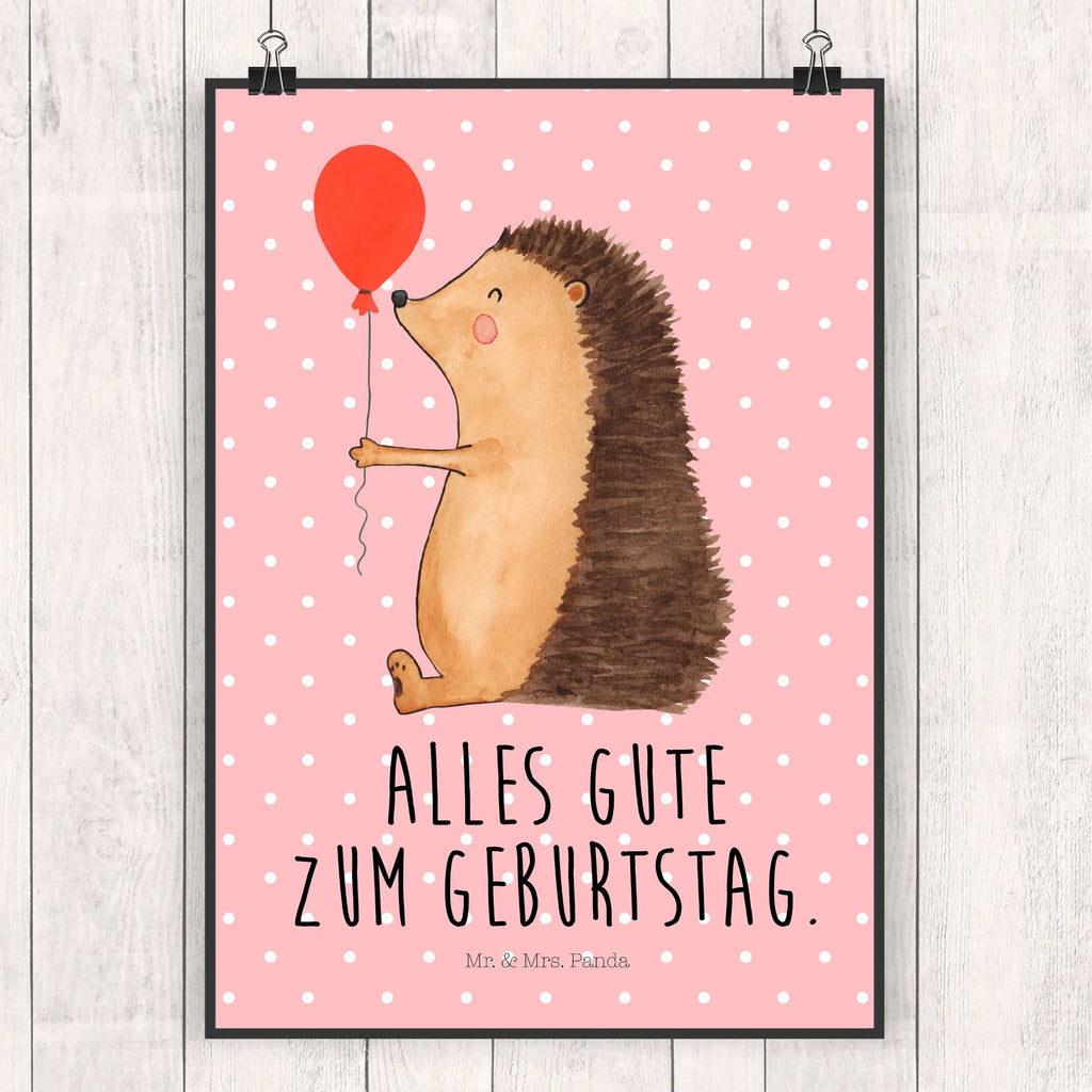 Poster Hedgehog balloon kunstdruck poster, wandkunst, kunstposter, grafikposter, Plakat, Posterdruck, wanddeko, Wandschmuck, Mr. & Mrs. Panda Poster, Wandbild, Bild, Wanddeko Bild, Designposter, Poster, Wandposter, Bild für Wand, Deko Bild, drucke, Wanddekoration, Kunstdruck, wanddruck, kunst für die wand, Gute Laune, Tiermotive, Tiere, Lustige Sprüche, Happy Birthday, Geburtstagskind, Geburtstag, Igel, Glückwunsch, Ballon, Herzlichen Glückwunsch