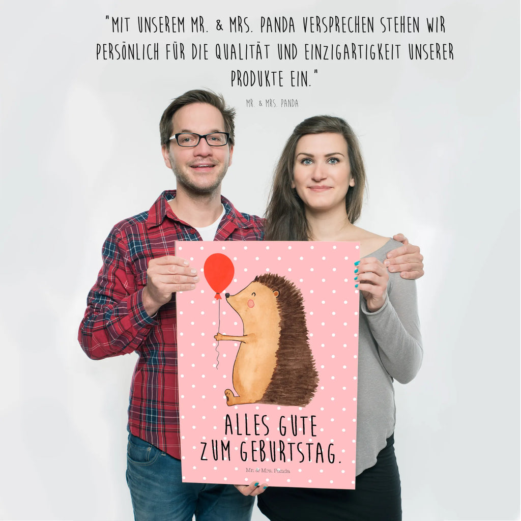 Poster Hedgehog balloon kunstdruck poster, wandkunst, kunstposter, grafikposter, Plakat, Posterdruck, wanddeko, Wandschmuck, Mr. & Mrs. Panda Poster, Wandbild, Bild, Wanddeko Bild, Designposter, Poster, Wandposter, Bild für Wand, Deko Bild, drucke, Wanddekoration, Kunstdruck, wanddruck, kunst für die wand, Gute Laune, Tiermotive, Tiere, Lustige Sprüche, Happy Birthday, Geburtstagskind, Geburtstag, Igel, Glückwunsch, Ballon, Herzlichen Glückwunsch