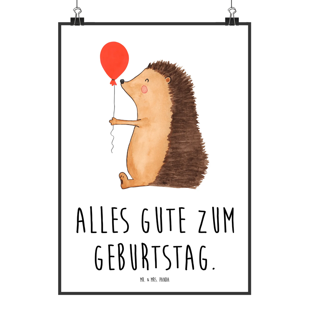 Poster Hedgehog balloon kunstdruck poster, wandkunst, kunstposter, grafikposter, Plakat, Posterdruck, wanddeko, Wandschmuck, Mr. & Mrs. Panda Poster, Wandbild, Bild, Wanddeko Bild, Designposter, Poster, Wandposter, Bild für Wand, Deko Bild, drucke, Wanddekoration, Kunstdruck, wanddruck, kunst für die wand, Gute Laune, Tiermotive, Tiere, Lustige Sprüche, Happy Birthday, Geburtstagskind, Geburtstag, Igel, Glückwunsch, Ballon, Herzlichen Glückwunsch