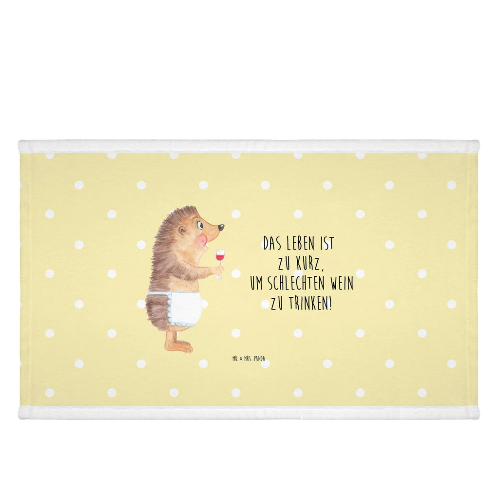 Hand towel Hedgehog wine Towel, bath towel, baby, towels, bathroom, big, children, small animals, cute, funny, cute animal motives, hand drawn, small world, funny sayings, good mood, happy, gifts, gift ideas, special gifts, animal lover, card, hedgehog, wine saying, drinking wine, gift wine drinker, wine decoration, gift wine lover, white wine, wine glass, red wine