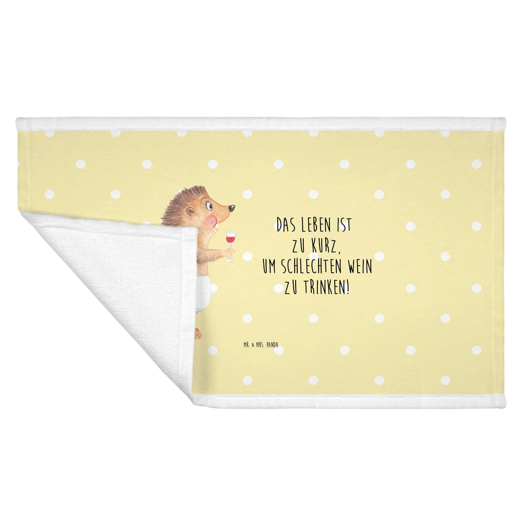 Hand towel Hedgehog wine Towel, bath towel, baby, towels, bathroom, big, children, small animals, cute, funny, cute animal motives, hand drawn, small world, funny sayings, good mood, happy, gifts, gift ideas, special gifts, animal lover, card, hedgehog, wine saying, drinking wine, gift wine drinker, wine decoration, gift wine lover, white wine, wine glass, red wine