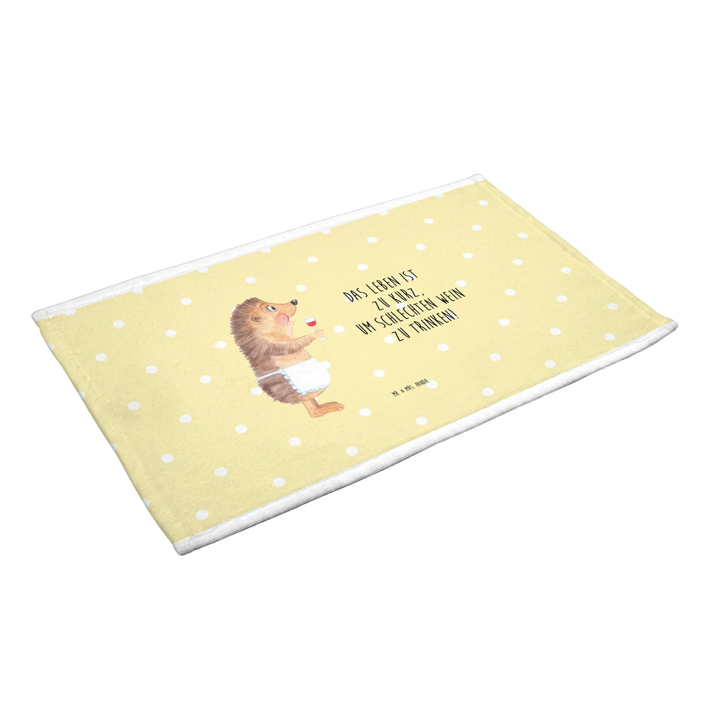 Hand towel Hedgehog wine Towel, bath towel, baby, towels, bathroom, big, children, small animals, cute, funny, cute animal motives, hand drawn, small world, funny sayings, good mood, happy, gifts, gift ideas, special gifts, animal lover, card, hedgehog, wine saying, drinking wine, gift wine drinker, wine decoration, gift wine lover, white wine, wine glass, red wine