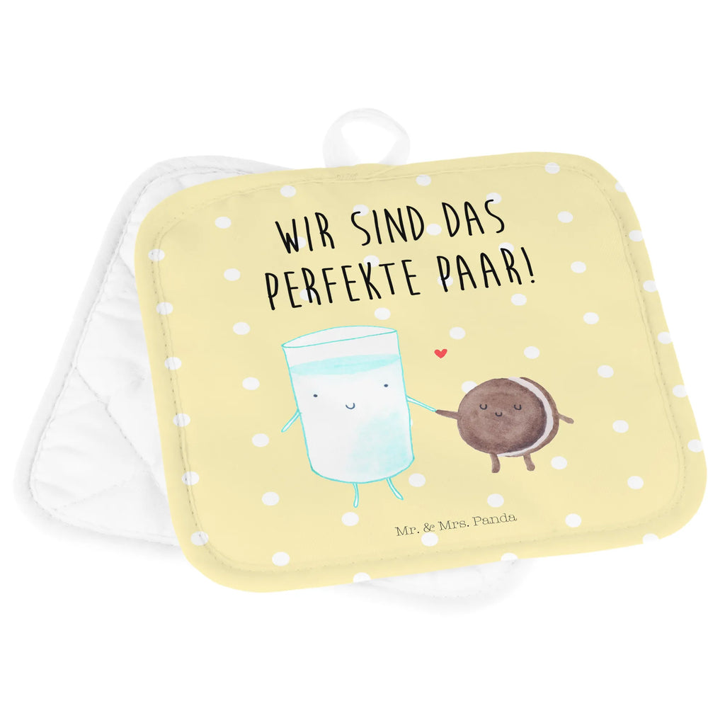 2er Set Topflappen  Milch Keks Topflappenset, Topflappen Set, Topflappen 2er Set, Topfuntersetzer, Topflappen, Topfhandschuhe, topfhalter, 2er Set Topflappen, Gute Laune, Tiermotive, Tiere, Lustige Sprüche, Keks, Perfektes Paar, Milk, Motiv Süß, Cookie, Romantisch, Einladung Frühstück, Kaffee, Kekse, Milch