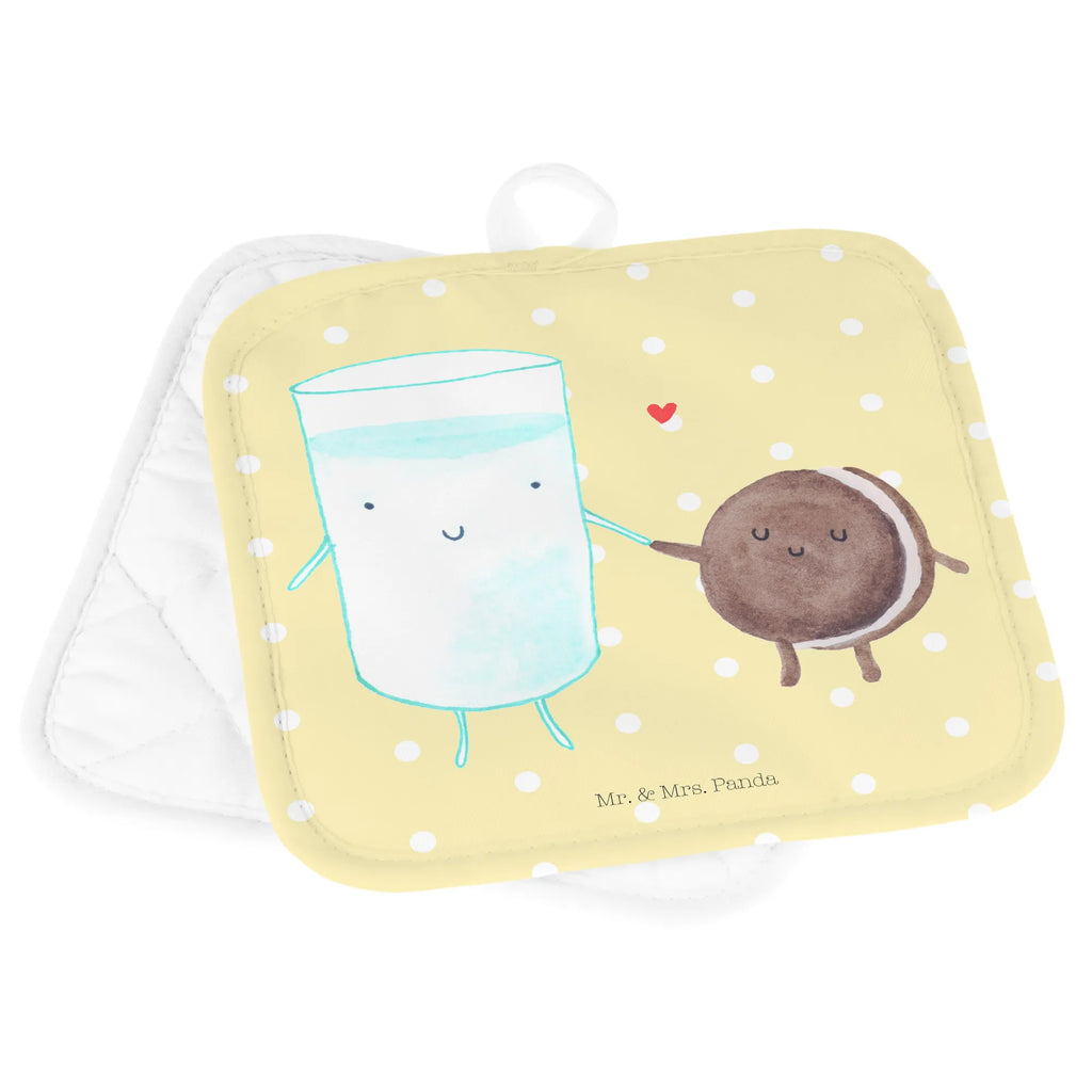 2er Set Topflappen  Milch Keks Topflappenset, Topflappen Set, Topflappen 2er Set, Topfuntersetzer, Topflappen, Topfhandschuhe, topfhalter, 2er Set Topflappen, Gute Laune, Tiermotive, Tiere, Lustige Sprüche, Keks, Perfektes Paar, Milk, Motiv Süß, Cookie, Romantisch, Einladung Frühstück, Kaffee, Kekse, Milch