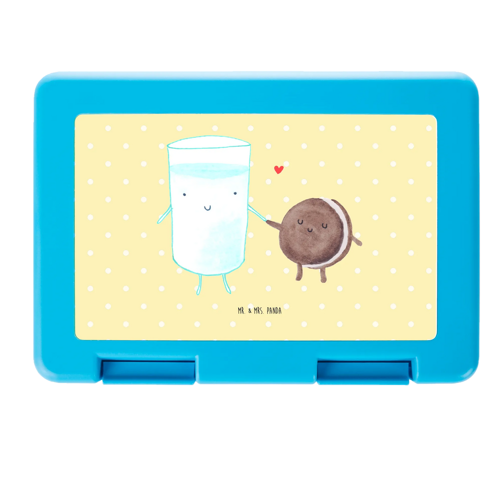 Pudełko na kanapki mleko ciastko Brotbox, Snackbox, Lunch box, Butterbrotdose, Brotzeitbox, Tiermotive, Gute Laune, lustige Sprüche, Tiere, Milk, Cookie, Milch, Keks, Kekse, Kaffee, Einladung Frühstück, Motiv süß, romantisch, perfektes Paar
