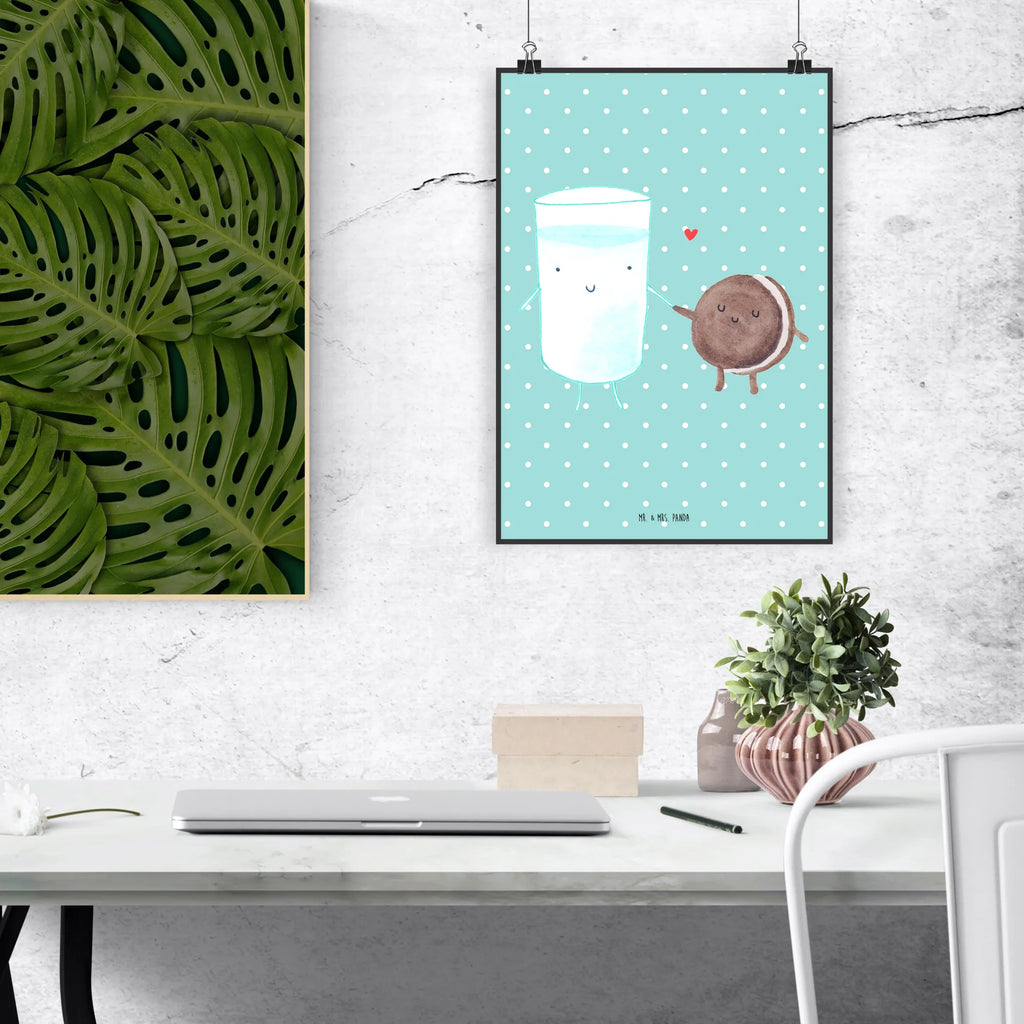 Poster milk biscuit Kunstdruck, Deko Bild, Wandposter, drucke, grafikposter, Bild, wanddruck, Wandschmuck, Wandbild, Mr. & Mrs. Panda Poster, wanddeko, Posterdruck, kunstdruck poster, Plakat, kunstposter, Bild für Wand, Designposter, Wanddeko Bild, wandkunst, Poster, Wanddekoration, kunst für die wand, Gute Laune, Tiermotive, Tiere, Lustige Sprüche, Kekse, Keks, Cookie, Motiv Süß, Perfektes Paar, Kaffee, Einladung Frühstück, Milch, Romantisch, Milk
