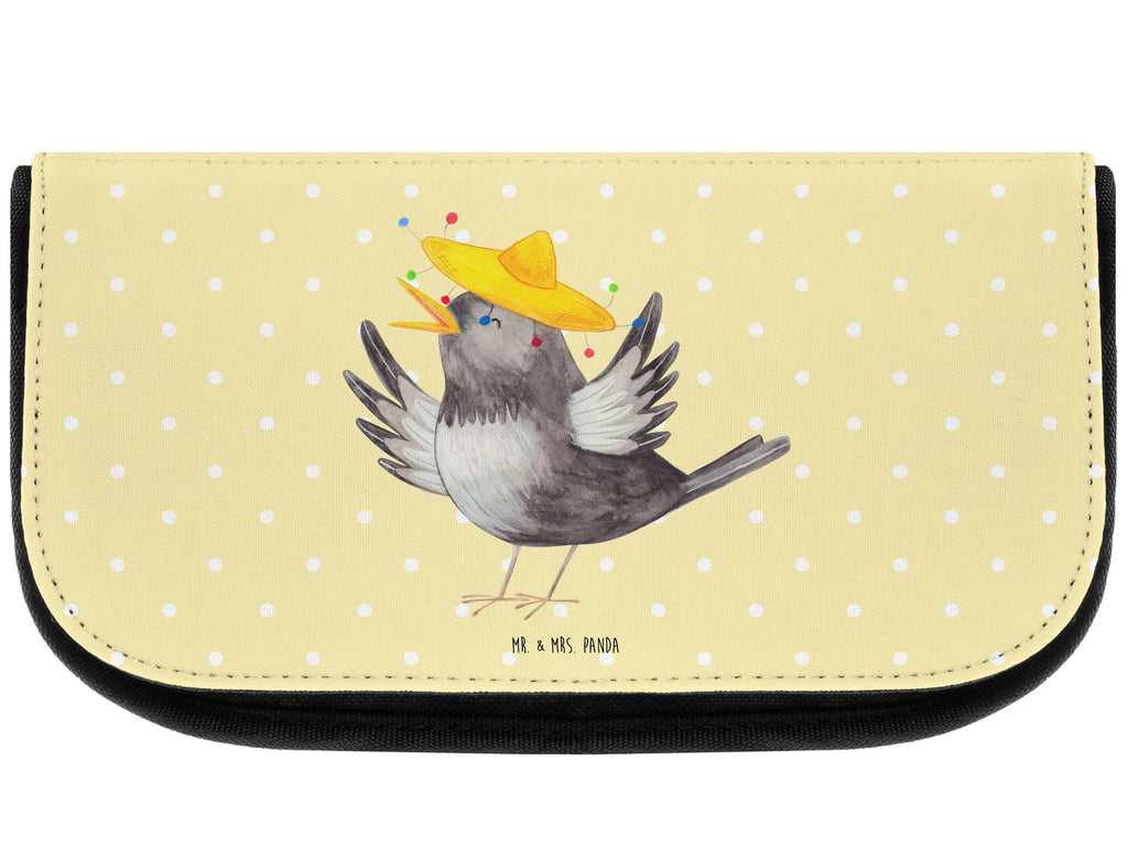 Cosmetics bag Crow sombrero Make-up bag, Mudflap case, Cosmetic bag, Bag, Wallet, Toilet bag, Cosmetics, Sludge bag, small animals, cute, funny, cute animal motives, hand drawn, small world, funny sayings, good mood, happy, gifts, gift ideas, special gifts, animal lover, card, Motivation, Happiness Saying, Bird, Saying positive, Birds, Raven, Magpie, Be happy