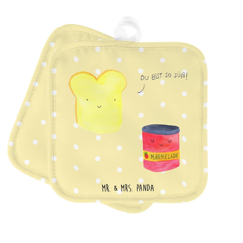 2er Set Topflappen  Toast Marmelade Topflappenset, Topflappen, 2er Set Topflappen, Topfhandschuhe, Topfuntersetzer, Topflappen 2er Set, Topflappen Set, topfhalter, Gute Laune, Tiermotive, Tiere, Lustige Sprüche, Küche Spruch, Küche Deko, Toast, Frühstück Einladung, Toastbrot, Brot, Dreamteam, Süße Postkarte, Süß, Marmelade
