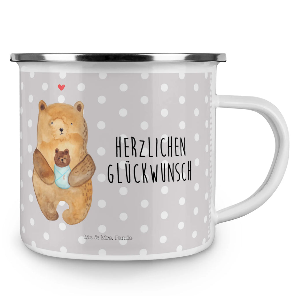 Kempingowy kubek emaliowany Niedźwiedź Niemowlę Teebecher, Becher, Metalltasse, blechbecher, Kaffeetasse, wandertasse, wanderbecher, Tasse, Kaffeebecher, Emaille Becher, becher emaille, reisetasse, Campingbecher, Emailletasse, Trinkbecher, Teetasse, Campingtasse, Emaille Tasse, emaillebecher, Reisebecher, Tasse Emaille, metallbecher, Blechtasse, Pott, Teddy, Bär, Teddybär, Baby, Täufling, Taufe, Neffe, Geburt, Glückwunsch, Eltern, Geburtstag, Mutter, Nichte, Enkelin, Enkel