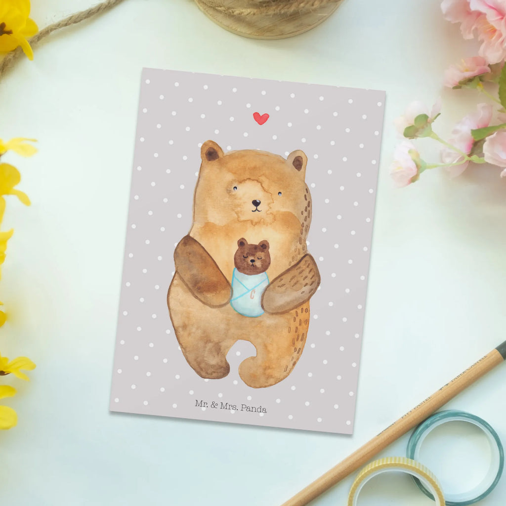 Postkarte Bär Baby Einladung, Karte, Ansichtskarten, Grußkarte, Einladungskarten Geburtstag, Geburtstagskarte, Einladung Geburtstag, Dankeskarte, Ansichtskarte, Einladungskarte, Postkarte, Geschenkkarte, Bär, Teddy, Teddybär, Eltern, Baby, Taufe, Geburt, Glückwunsch, Geburtstag, Enkelin, Täufling, Enkel, Nichte, Neffe, Mutter