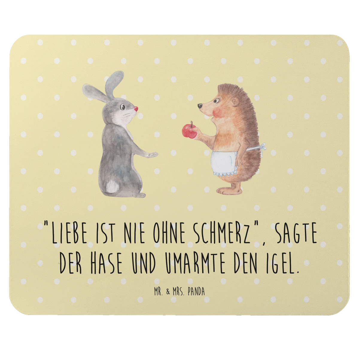 Mauspad Hase Igel