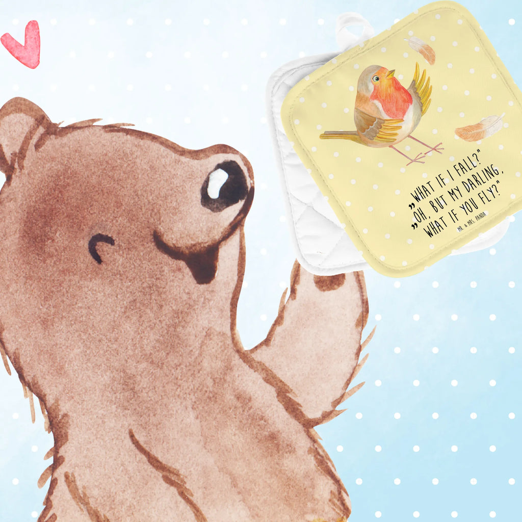 2er Set Topflappen  Rotkehlchen mit Federn Topflappen mit Spruch, Topflappenset, Ofenhandschuh, Topfuntersetzer, Topfhandschuhe, Schöne Topflappen, Topflappen 2er Set, Topfhandschuh, Topflappen lustig, Topflappen, Topflappen Set, Ofenhandschuhe, Tiermotive, Gute Laune, lustige Sprüche, Tiere, Motivation Sprüche, Spruch Mut, Motivationsbilder, fliegen, Spruch Motivation, What if i fall, Rotkehlchen, Vogel