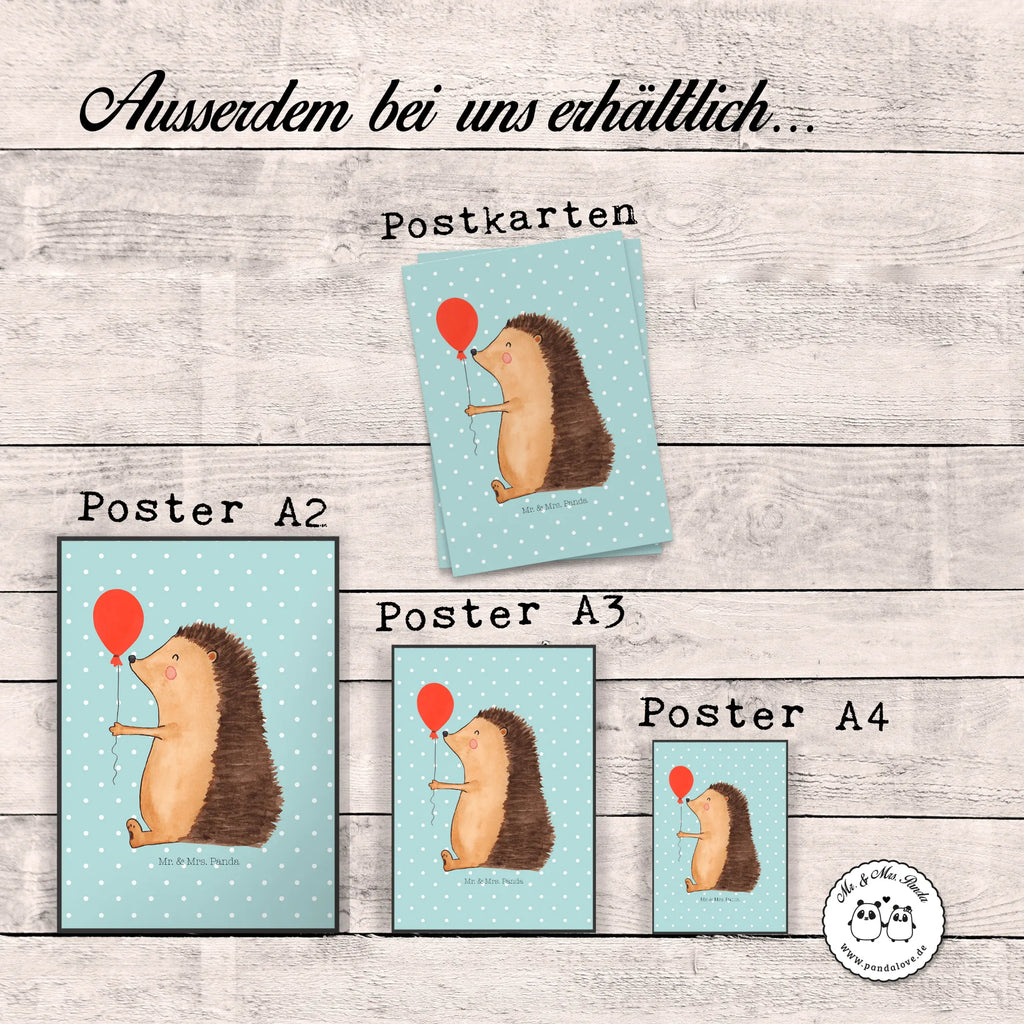 Poster Hedgehog balloon kunstdruck poster, wandkunst, kunstposter, grafikposter, Plakat, Posterdruck, wanddeko, Wandschmuck, Mr. & Mrs. Panda Poster, Wandbild, Bild, Wanddeko Bild, Designposter, Poster, Wandposter, Bild für Wand, Deko Bild, drucke, Wanddekoration, Kunstdruck, wanddruck, kunst für die wand, Gute Laune, Tiermotive, Tiere, Lustige Sprüche, Happy Birthday, Geburtstagskind, Geburtstag, Igel, Glückwunsch, Ballon, Herzlichen Glückwunsch