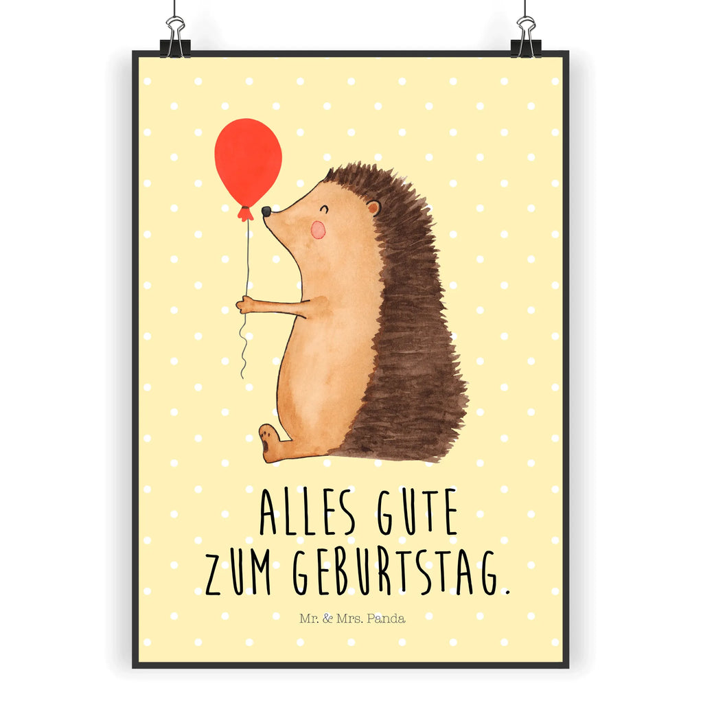 Poster Hedgehog balloon kunstdruck poster, wandkunst, kunstposter, grafikposter, Plakat, Posterdruck, wanddeko, Wandschmuck, Mr. & Mrs. Panda Poster, Wandbild, Bild, Wanddeko Bild, Designposter, Poster, Wandposter, Bild für Wand, Deko Bild, drucke, Wanddekoration, Kunstdruck, wanddruck, kunst für die wand, Gute Laune, Tiermotive, Tiere, Lustige Sprüche, Happy Birthday, Geburtstagskind, Geburtstag, Igel, Glückwunsch, Ballon, Herzlichen Glückwunsch