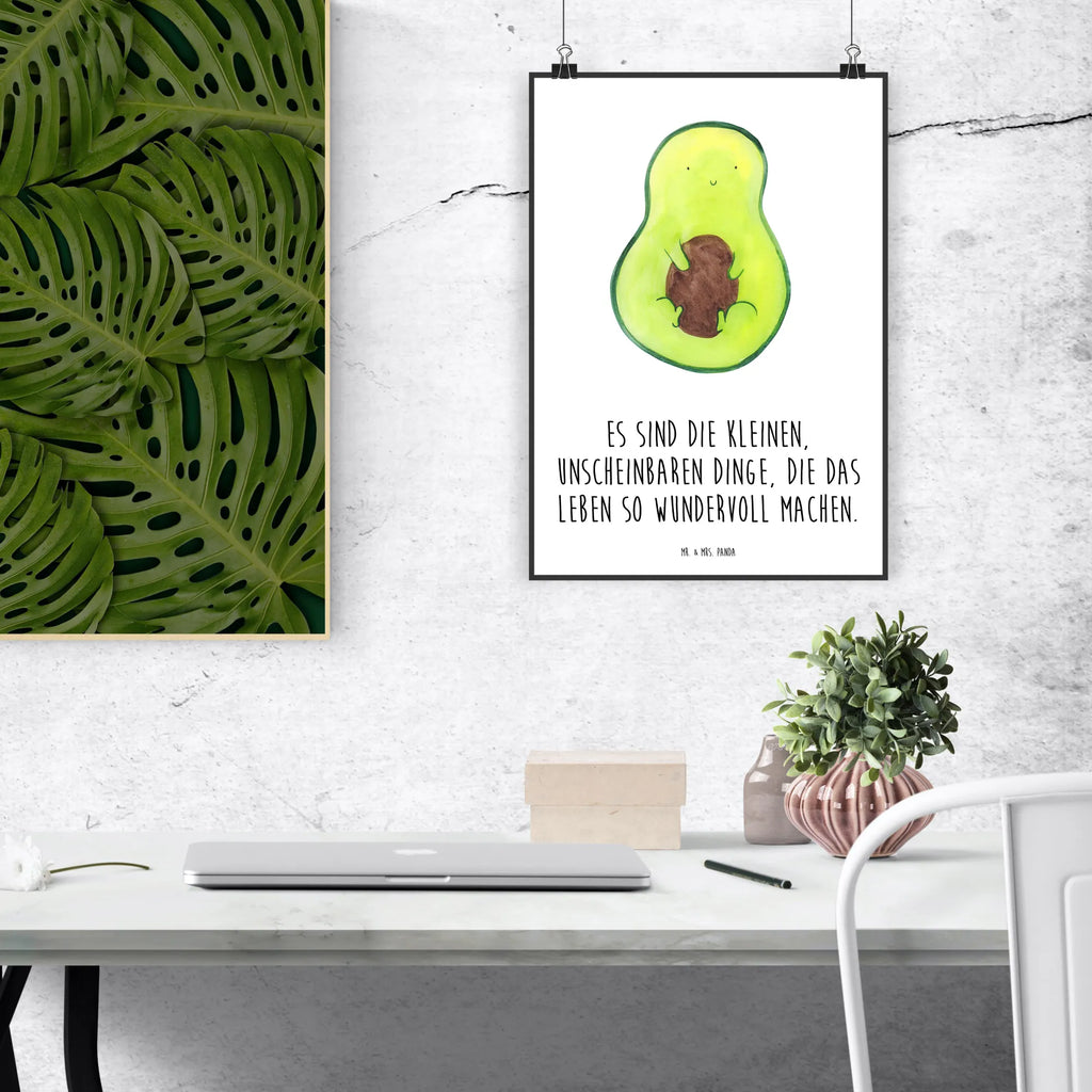 Poster avocado core Kinderposter, Raumdekoration, Kunstdruck, Mr. & Mrs. Panda Poster, Handgemaltes Poster, Poster, Wanddeko Bild, Wanddeko, Wanddekoration, Designposter, Küchenposter, Bild, Wandposter, Posterdruck, Avocado, Veggie, Vegan, Gesund, Avocadokern, Kern, Avokado, Pflanze, Spruch Leben