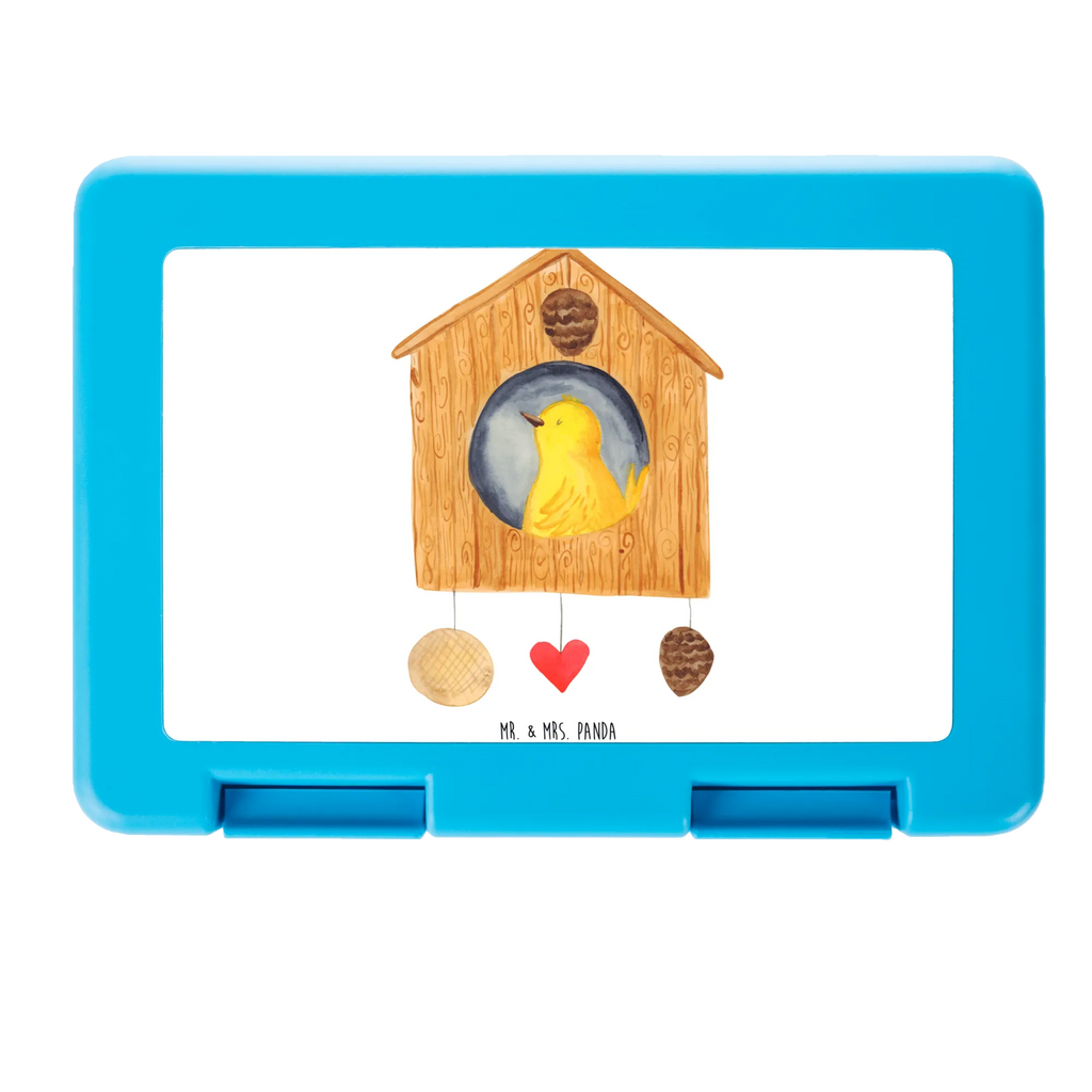 Pudełko na kanapki ptak Dom Brotbox, Snackbox, Lunch box, Butterbrotdose, Brotzeitbox, Tiermotive, Gute Laune, lustige Sprüche, Tiere, Vogel, Vögel, Vogelhaus, Vogelhäuschen, Home sweet home, Zuhause, Nest, Eigenheim, Familie, Wohnung, Haus, unser Haus, Lieblingsort, Castle