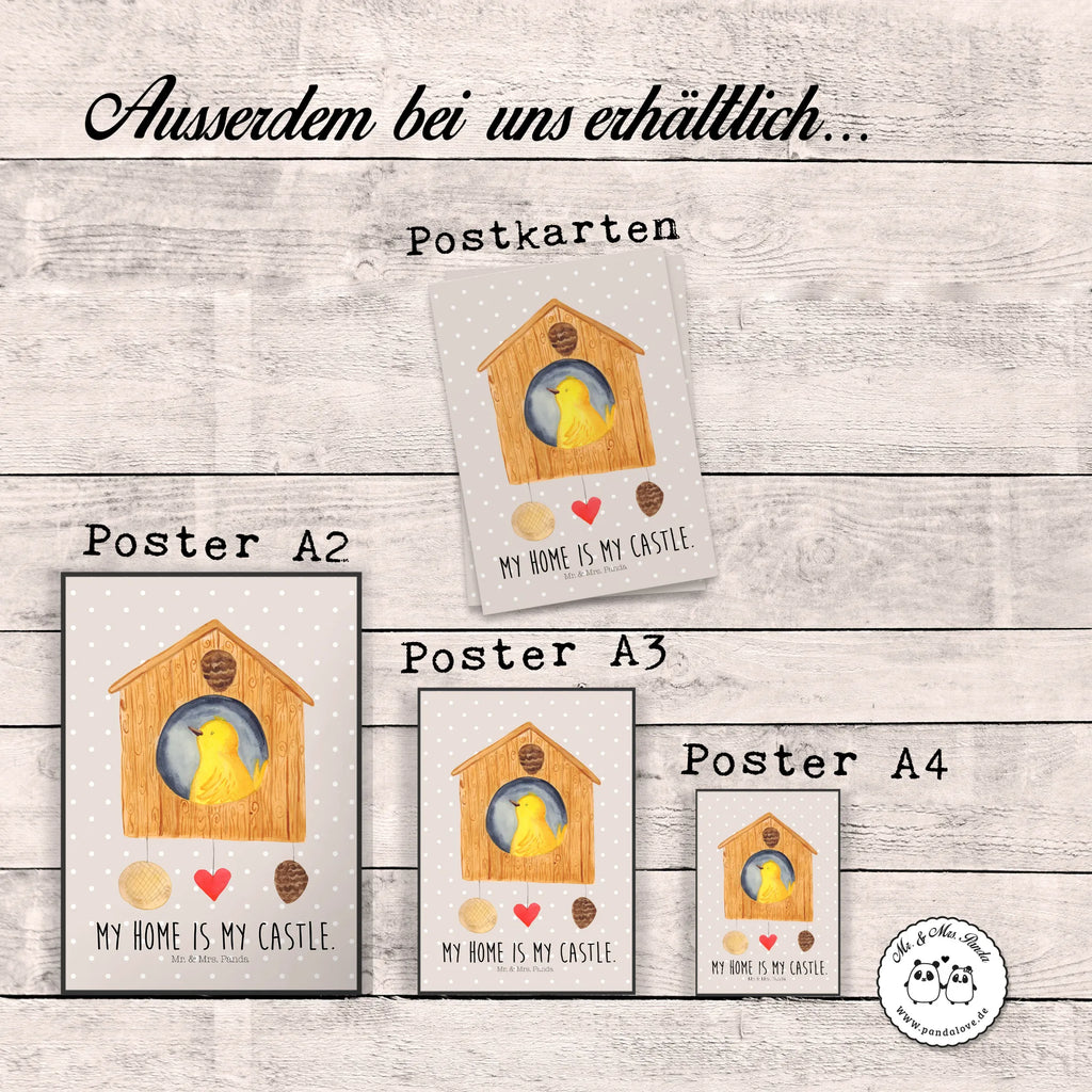 Plakat ptak Dom Motywy zwierzęce, dobra energia, zabawne powiedzonka, zwierzęta