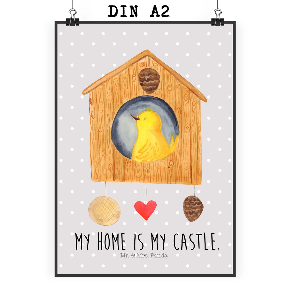 Plakat ptak Dom Motywy zwierzęce, dobra energia, zabawne powiedzonka, zwierzęta