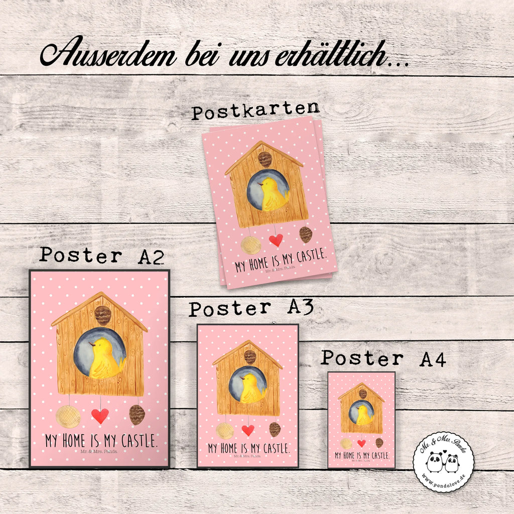 Plakat ptak Dom Motywy zwierzęce, dobra energia, zabawne powiedzonka, zwierzęta